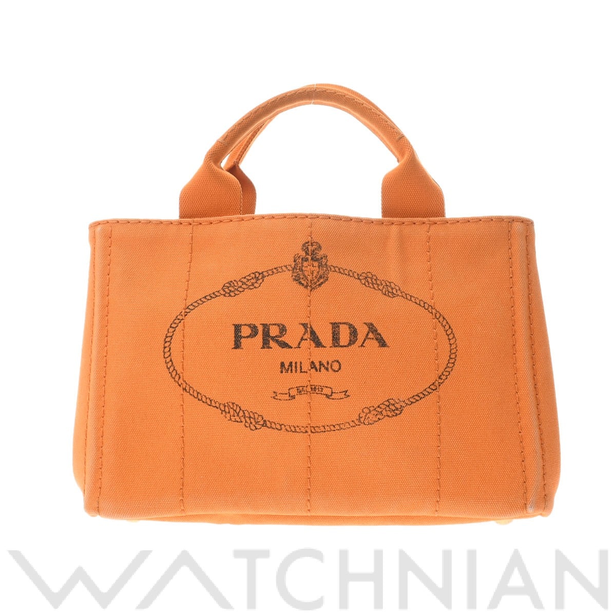 カナパ トート オレンジ/ゴールド金具 キャンバス PRADA プラダ レディース 【中古】:  ブランドバッグ｜WATCHNIAN(ウォッチニアン)公式通販/旧一風騎士