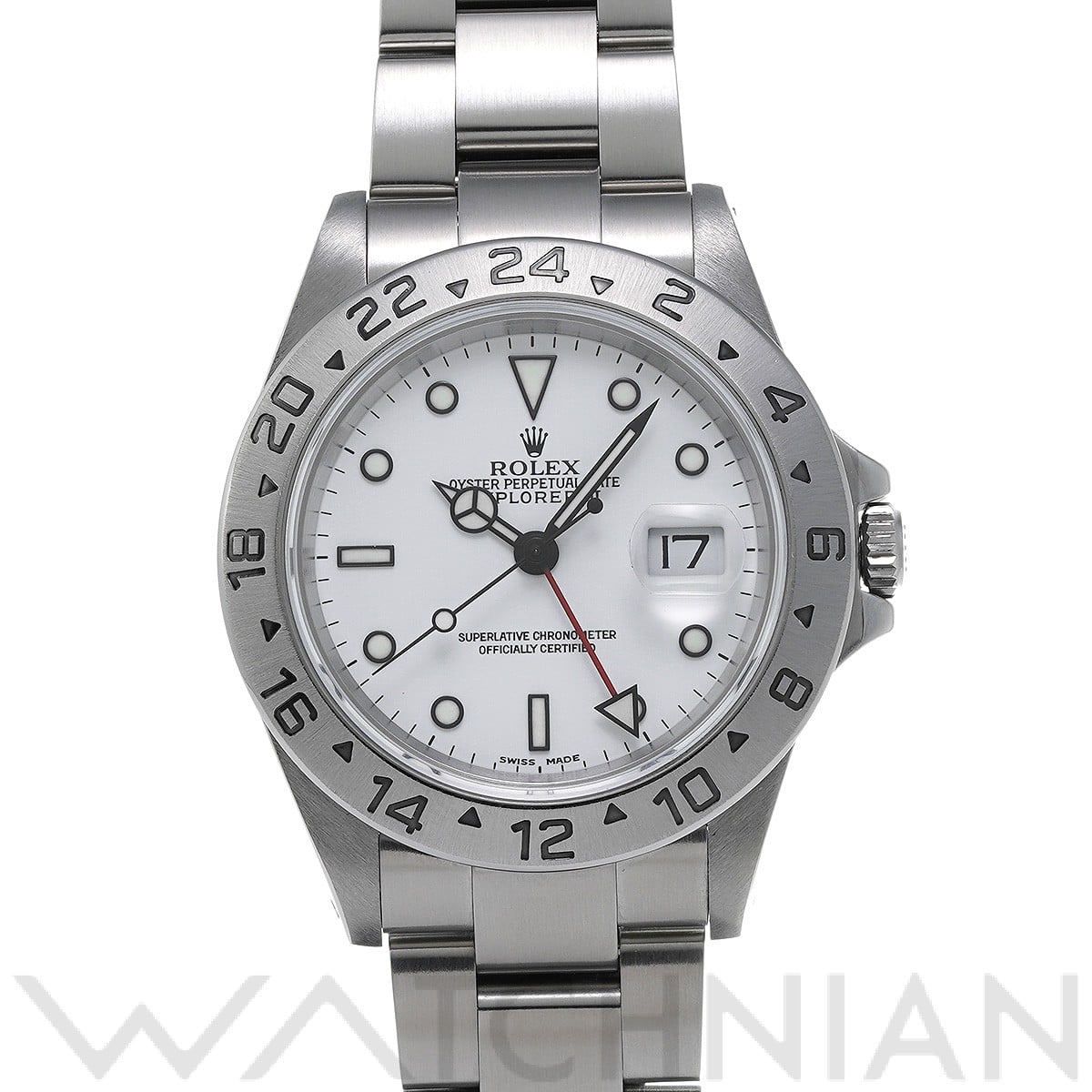 ロレックス エクスプローラーII 16570 ホワイト メンズ 時計 【中古】【wristwatch】