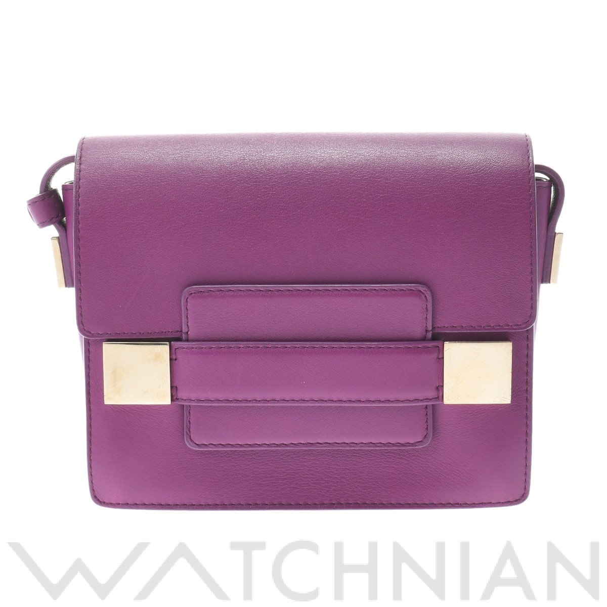 デルボー / DELVAUX マダム ミニ パープル/ゴールド金具 レザー メンズ バッグ 【中古】【bag】: ブランドバッグ ｜WATCHNIAN(ウォッチニアン)公式通販/旧一風騎士