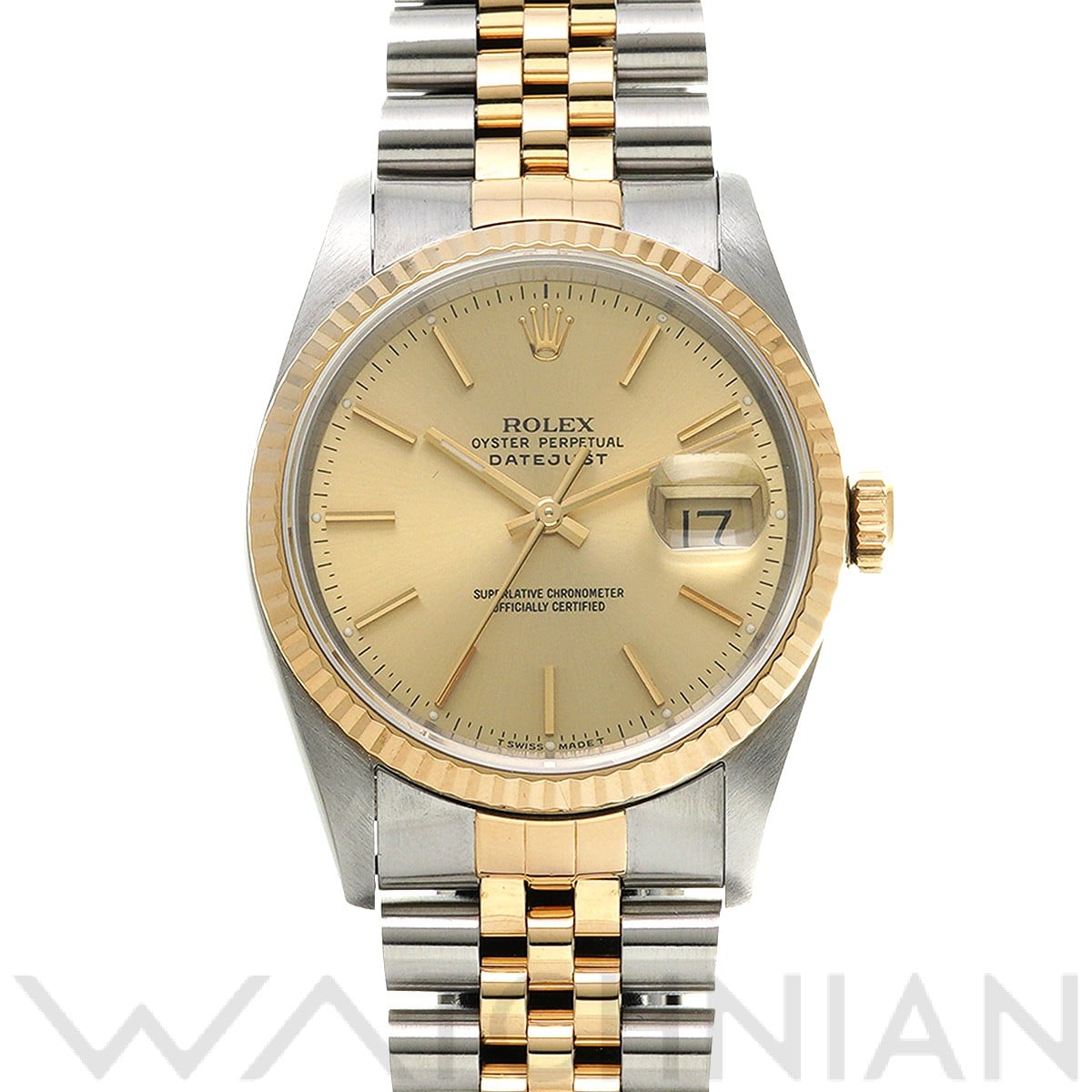 ロレックス デイトジャスト 16233 シャンパン メンズ 時計 【中古】【wristwatch】