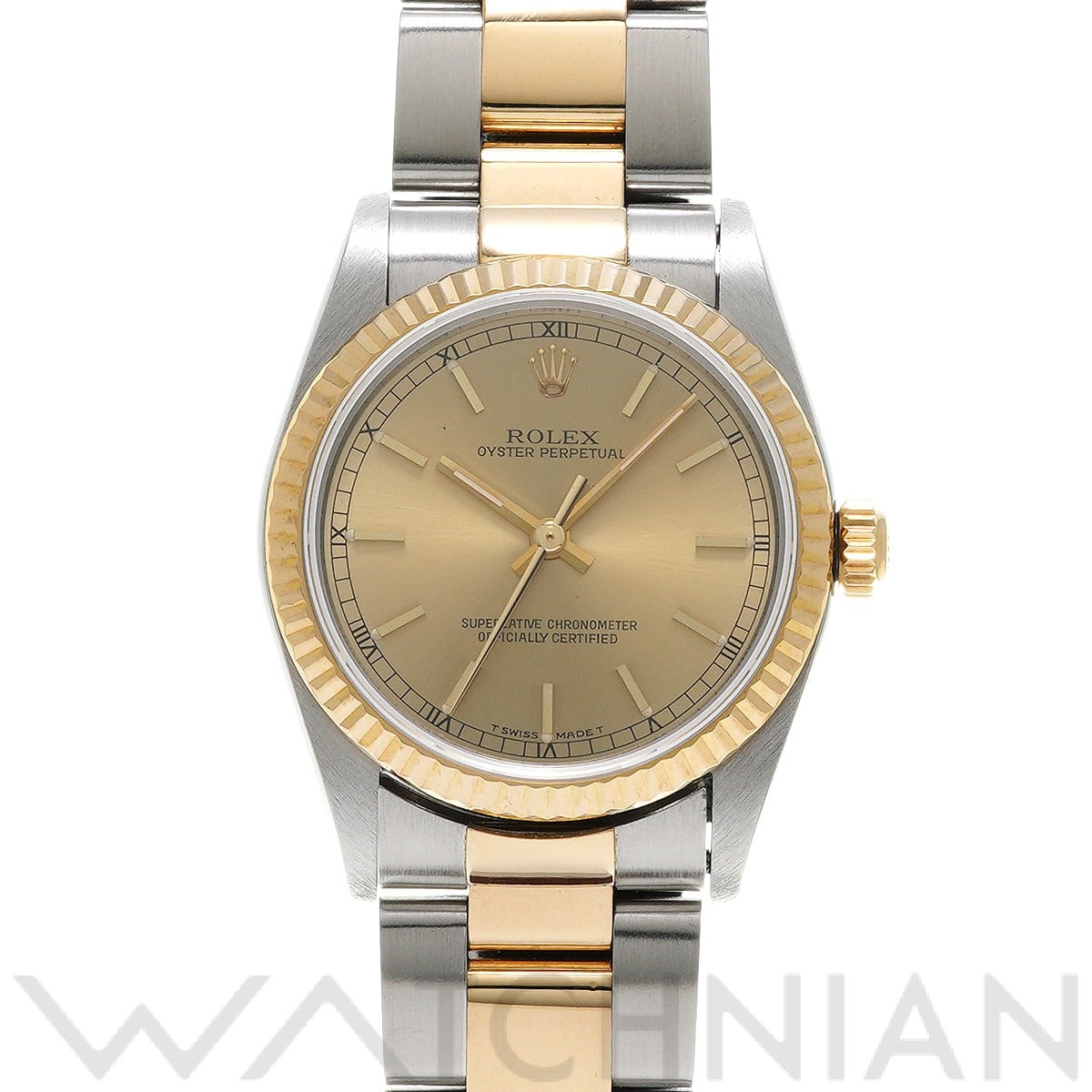 オイスターパーペチュアル 67513 T番(1997年頃製造) シャンパン ロレックス ROLEX ユニセックス 【中古】