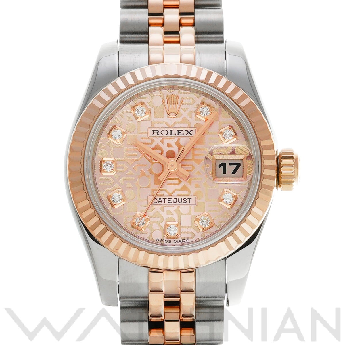 ロレックス レディ デイトジャスト 26 179171G ピンクコンピュータ/ダイヤモンド レディース 時計 【中古】【wristwatch】
