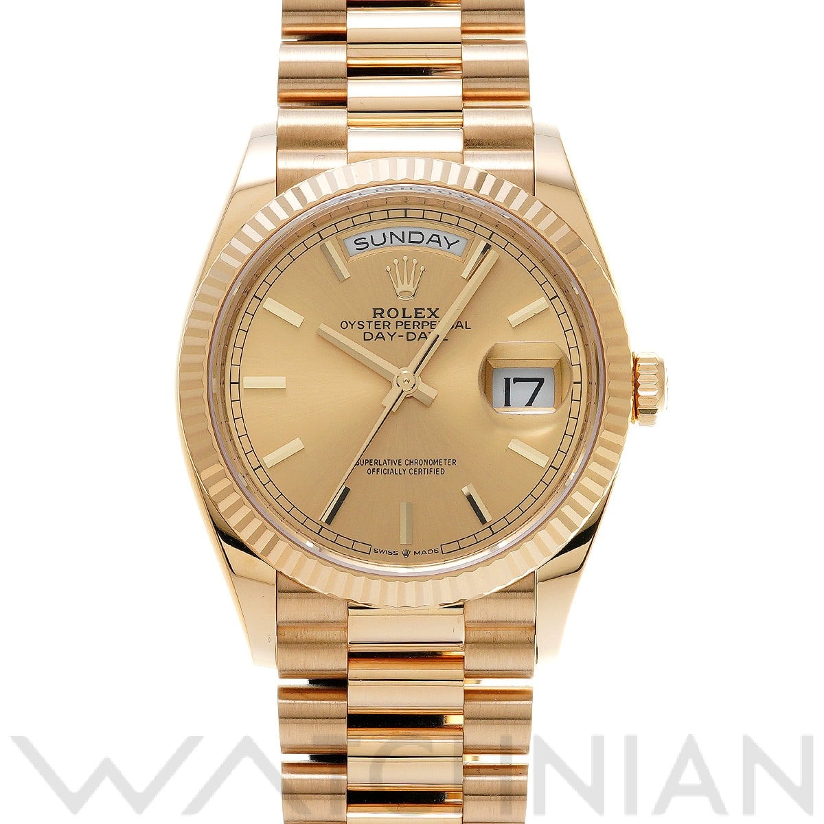 ロレックス デイデイト 36 128238 シャンパン メンズ 時計 【中古】【wristwatch】