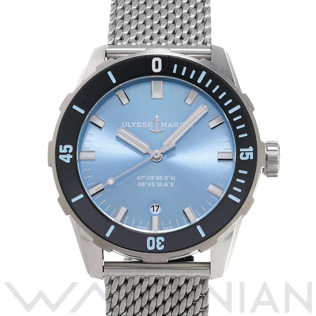 ユリス ナルダン / Ulysse Nardin ダイバー 42mm Handa 8163-175LE-7MIL/93-J スカイブルー メンズ 時計  【中古】【wristwatch】