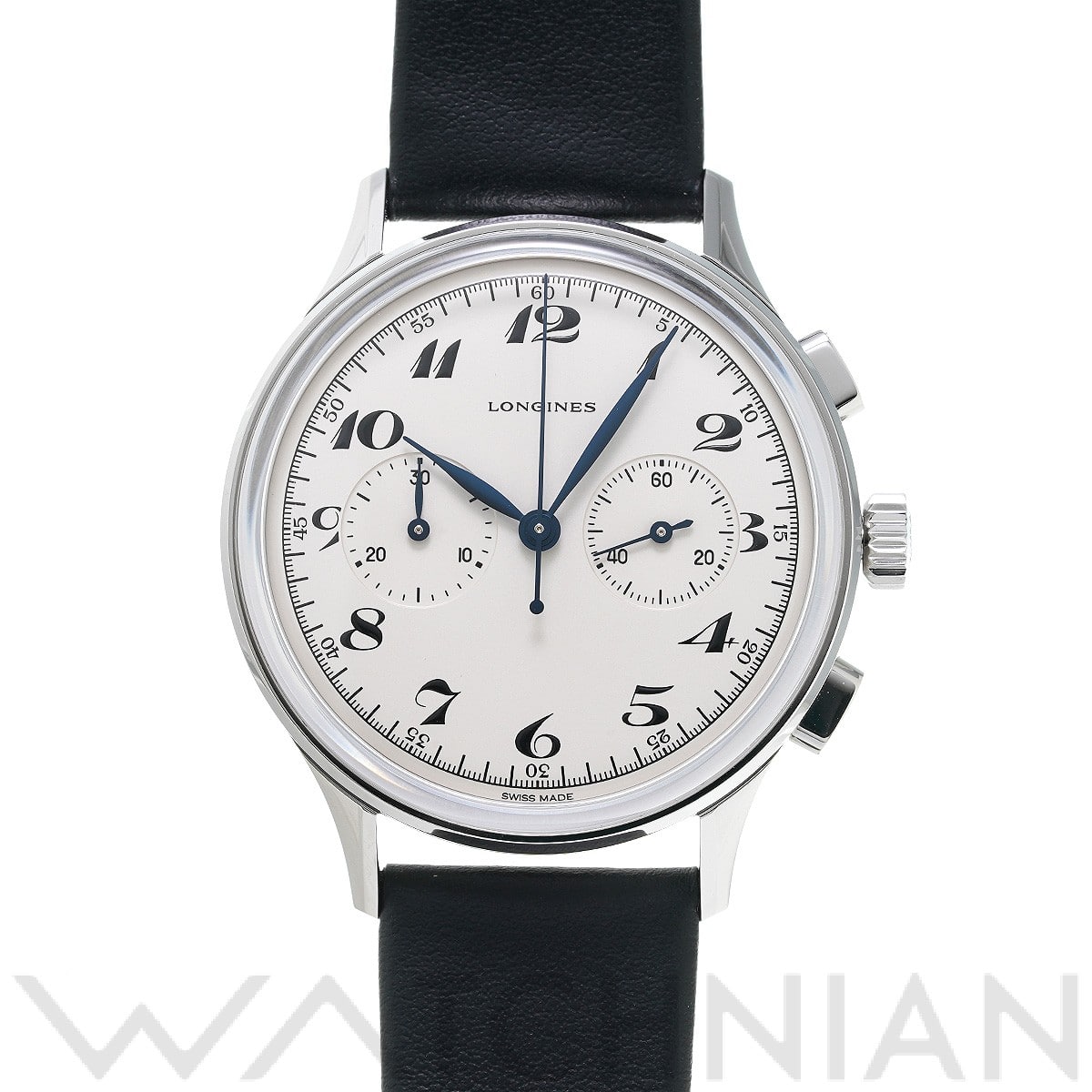 ヘリテージ クラシック クロノグラフ 1946 L2.827.4.73.0 シルバー ロンジン LONGINES メンズ 【中古】