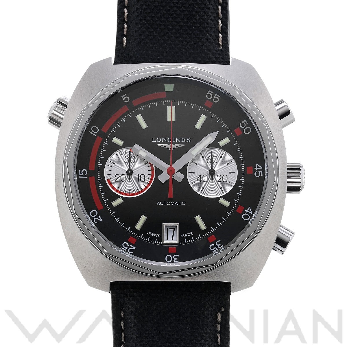 ヘリテージ ダイバー クロノグラフ L2.796.4.52.2 ブラック ロンジン LONGINES メンズ 【中古】