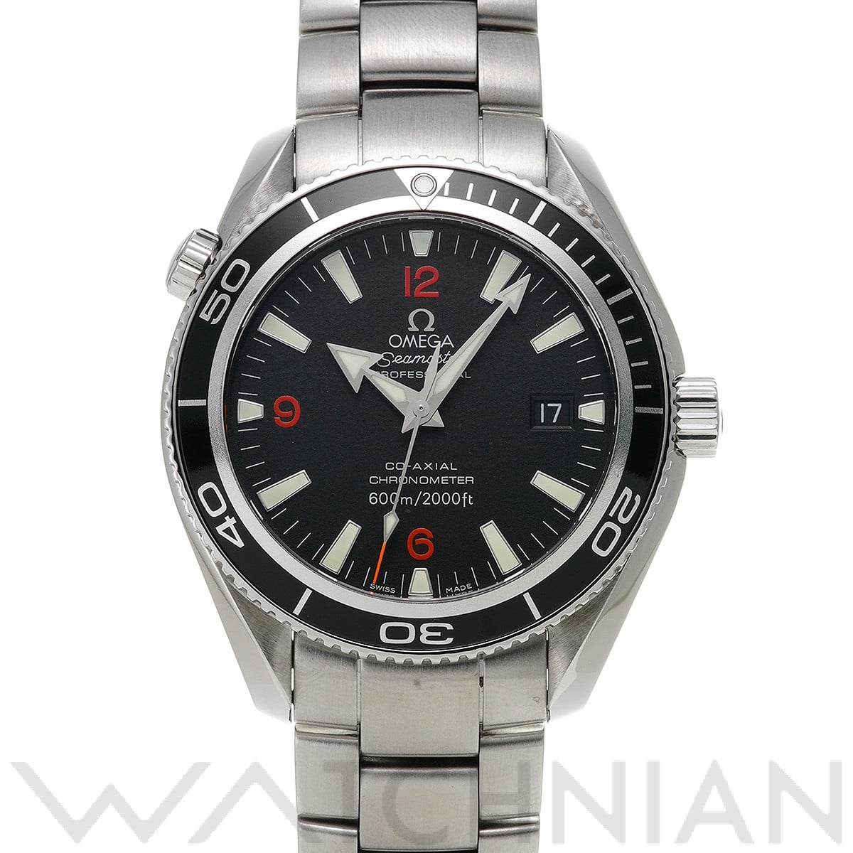 オメガ / OMEGA シーマスター プラネットオーシャン 600 コーアクシャル 2201.51 ブラック メンズ 時計 【中古】【wristwatch】