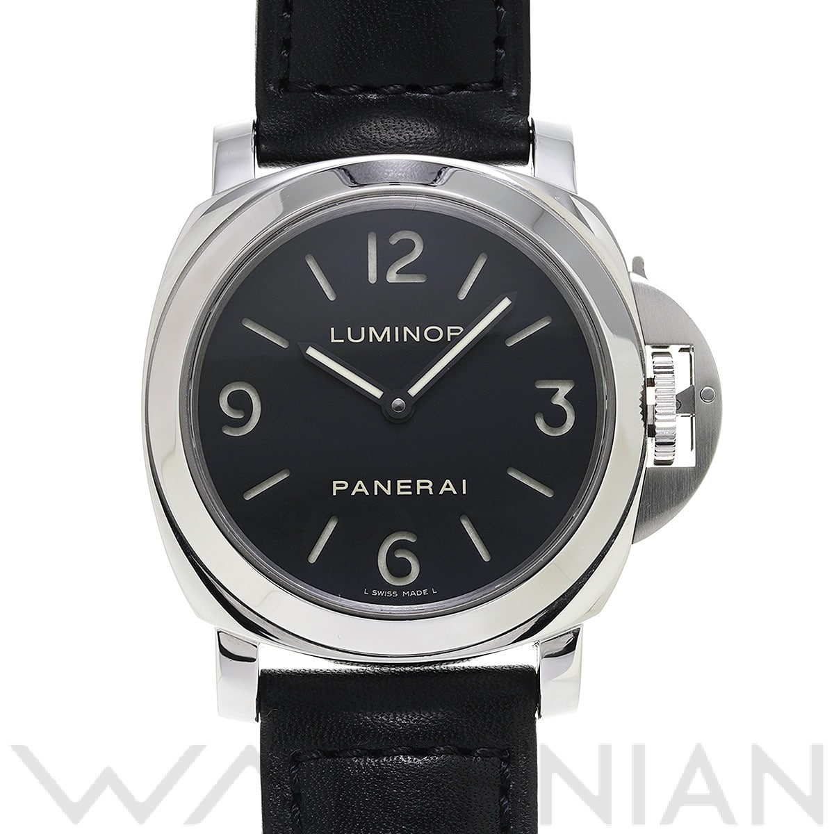 ルミノール ベース PAM00112 M番(2010年製造) ブラック パネライ PANERAI メンズ 【中古】