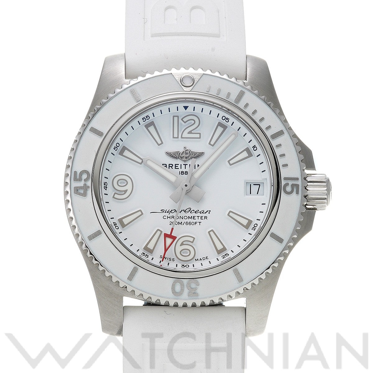 スーパーオーシャン オートマチック 36 A17316D21A1S1 ホワイト ブライトリング BREITLING ユニセックス 【中古】