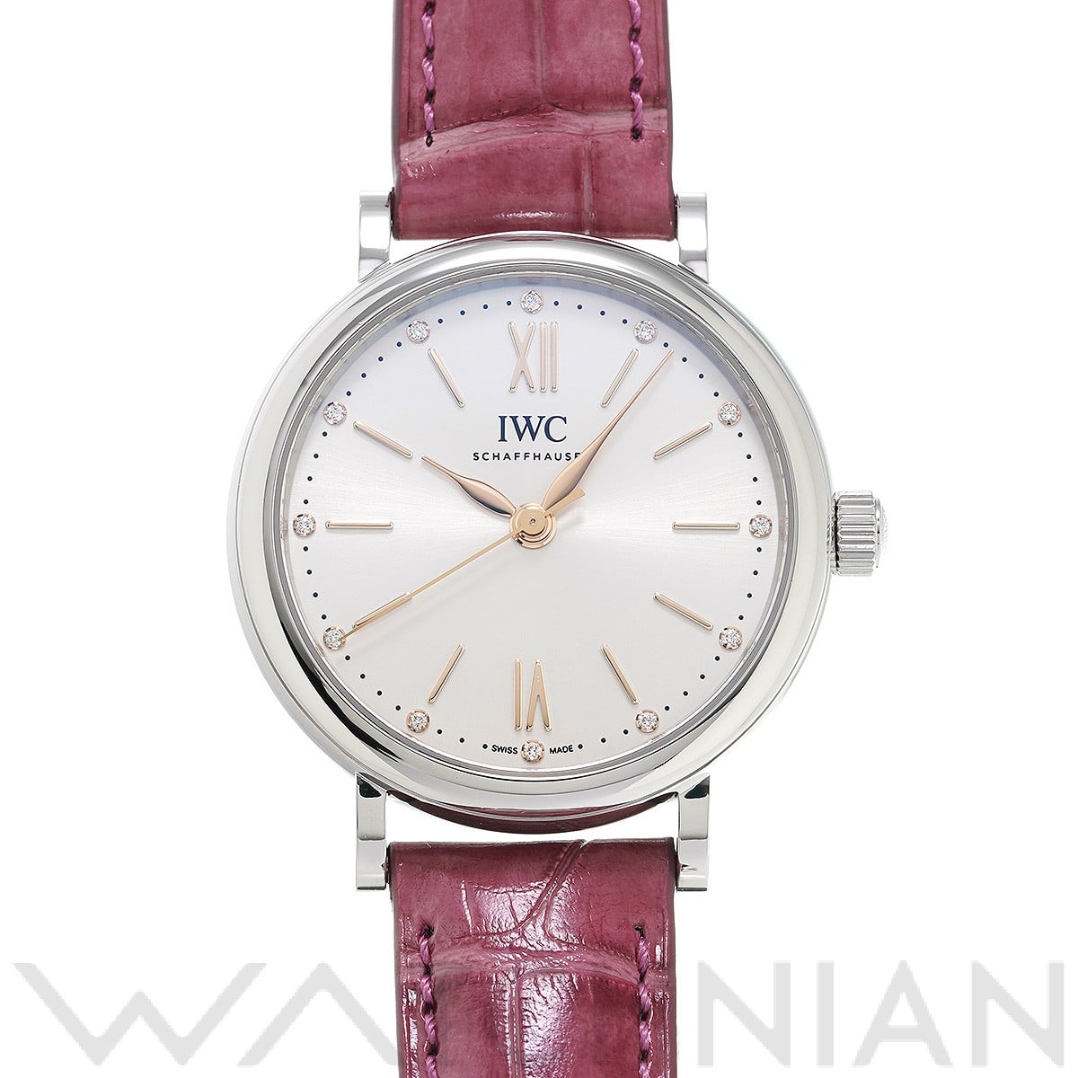 IWC ポートフィノ オートマティック 34 IW357411 シルバー/ダイヤモンド レディース 時計 【中古】【wristwatch】: ブランド 時計｜WATCHNIAN(ウォッチニアン)公式通販/旧一風騎士