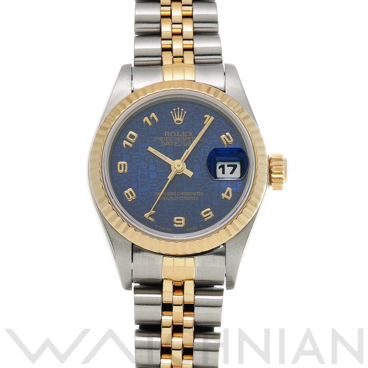 ロレックス デイトジャスト 69173 ブルーコンピュータ レディース 時計 【中古】【wristwatch】