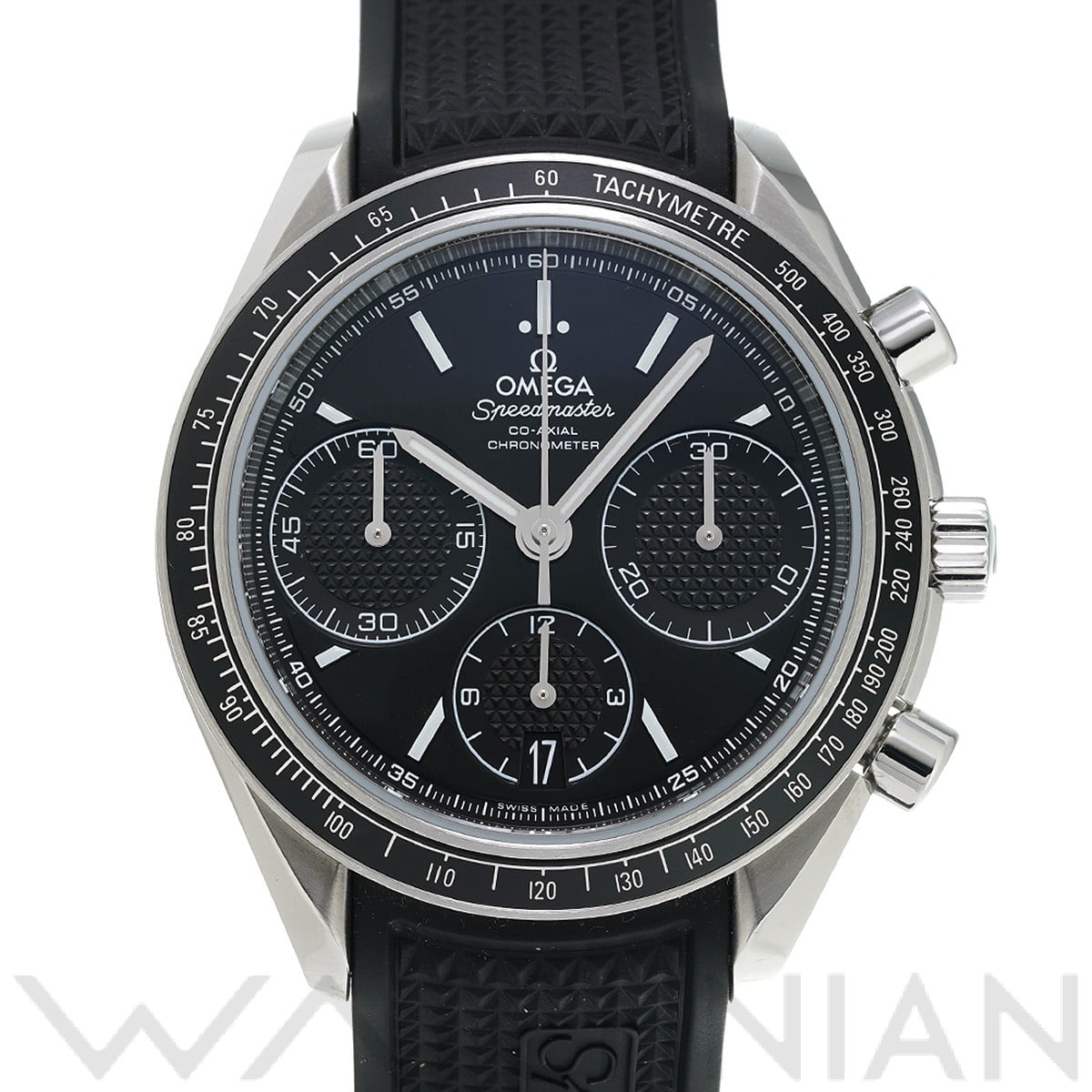 スピードマスター レーシング コーアクシャル 326.32.40.50.01.001 ブラック オメガ OMEGA メンズ 【中古】