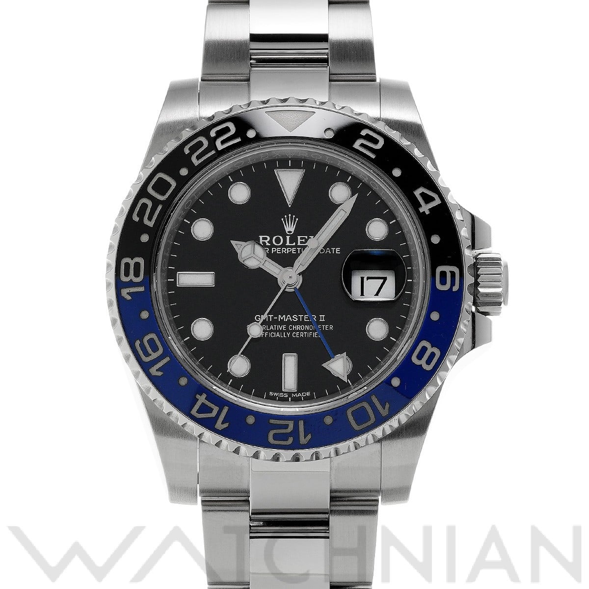 ロレックス GMTマスターII 116710BLNR ブラック メンズ 時計 【中古】【wristwatch】