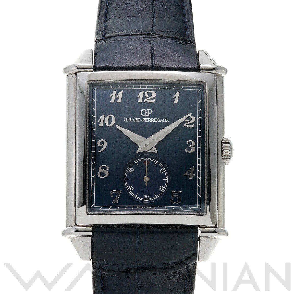 ジラール ペルゴ ヴィンテージ 1945 XXL 25880-11-421-BB4A ブルー メンズ 時計 【中古】【wristwatch】