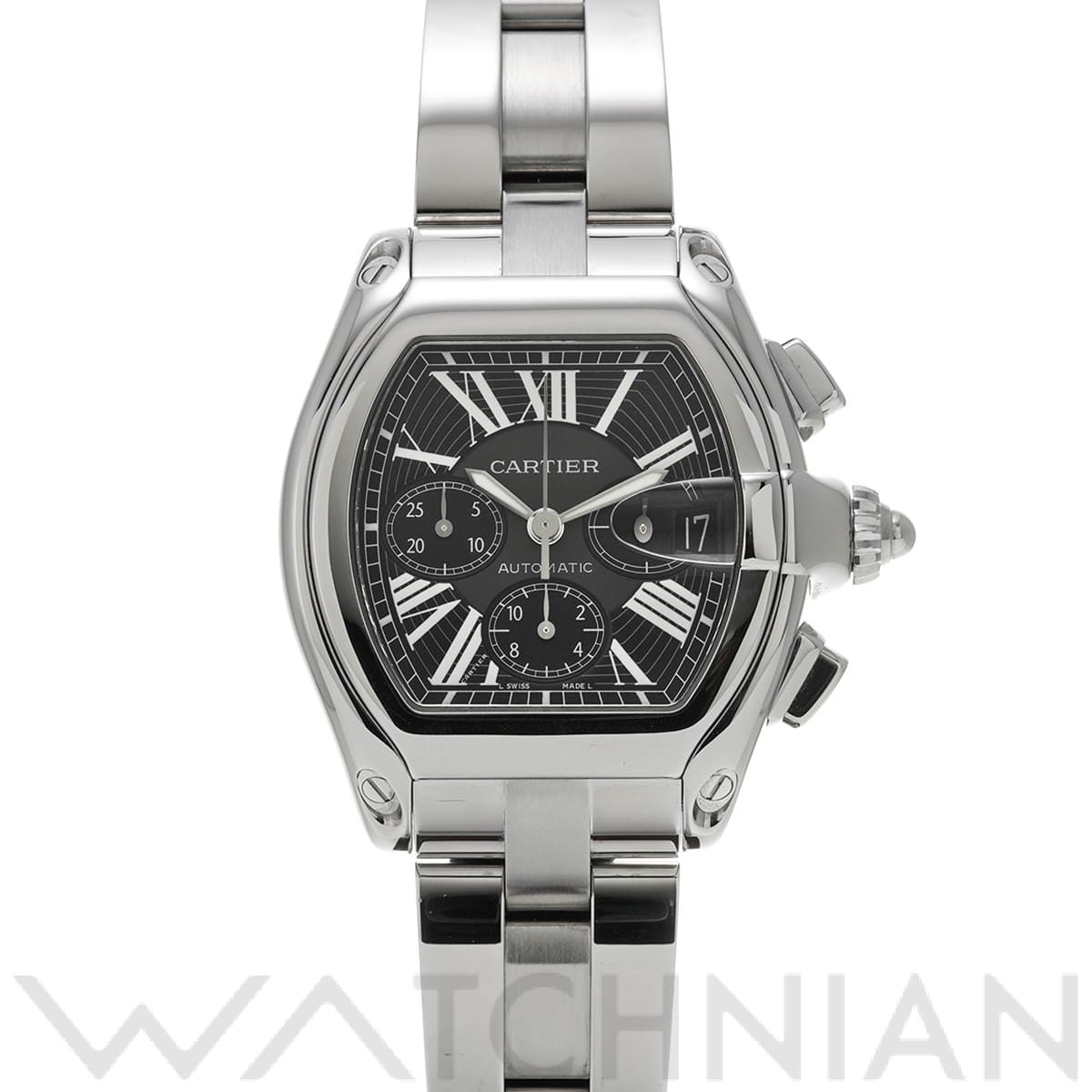 カルティエ / CARTIER ロードスター クロノグラフ W62007X6 ブラック メンズ 時計 【中古】【wristwatch】
