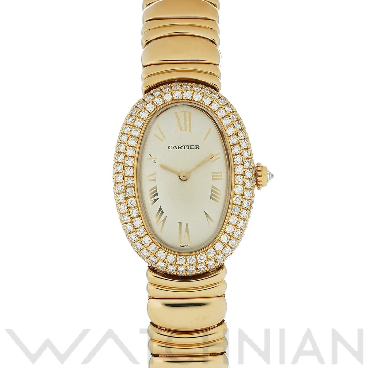 カルティエ ベニュワール SM アイボリー レディース 時計 【中古】【wristwatch】
