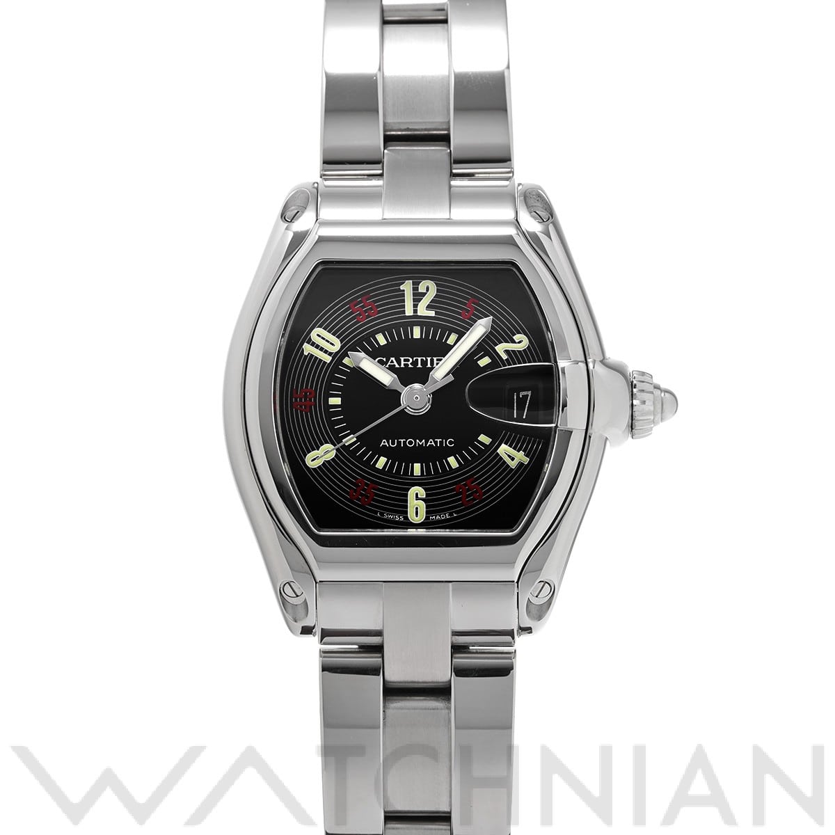 カルティエ / CARTIER ロードスター LM W62002V3 ブラック メンズ 時計 【中古】【wristwatch】