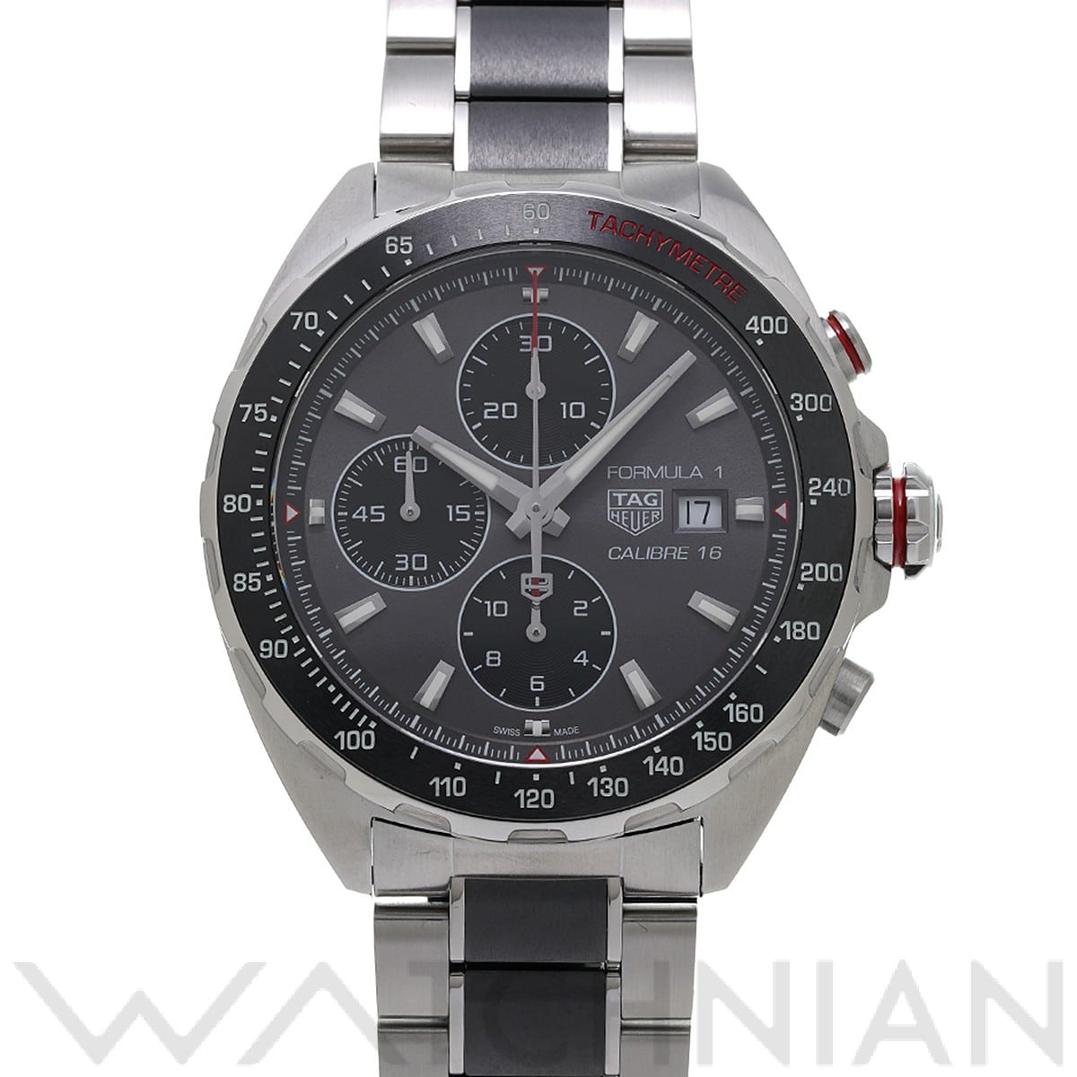 タグ ホイヤー / TAG HEUER フォーミュラ1 キャリバー16 クロノグラフ CAZ2012.BA0970 グレー/ブラック メンズ 時計 【中古】【wristwatch】