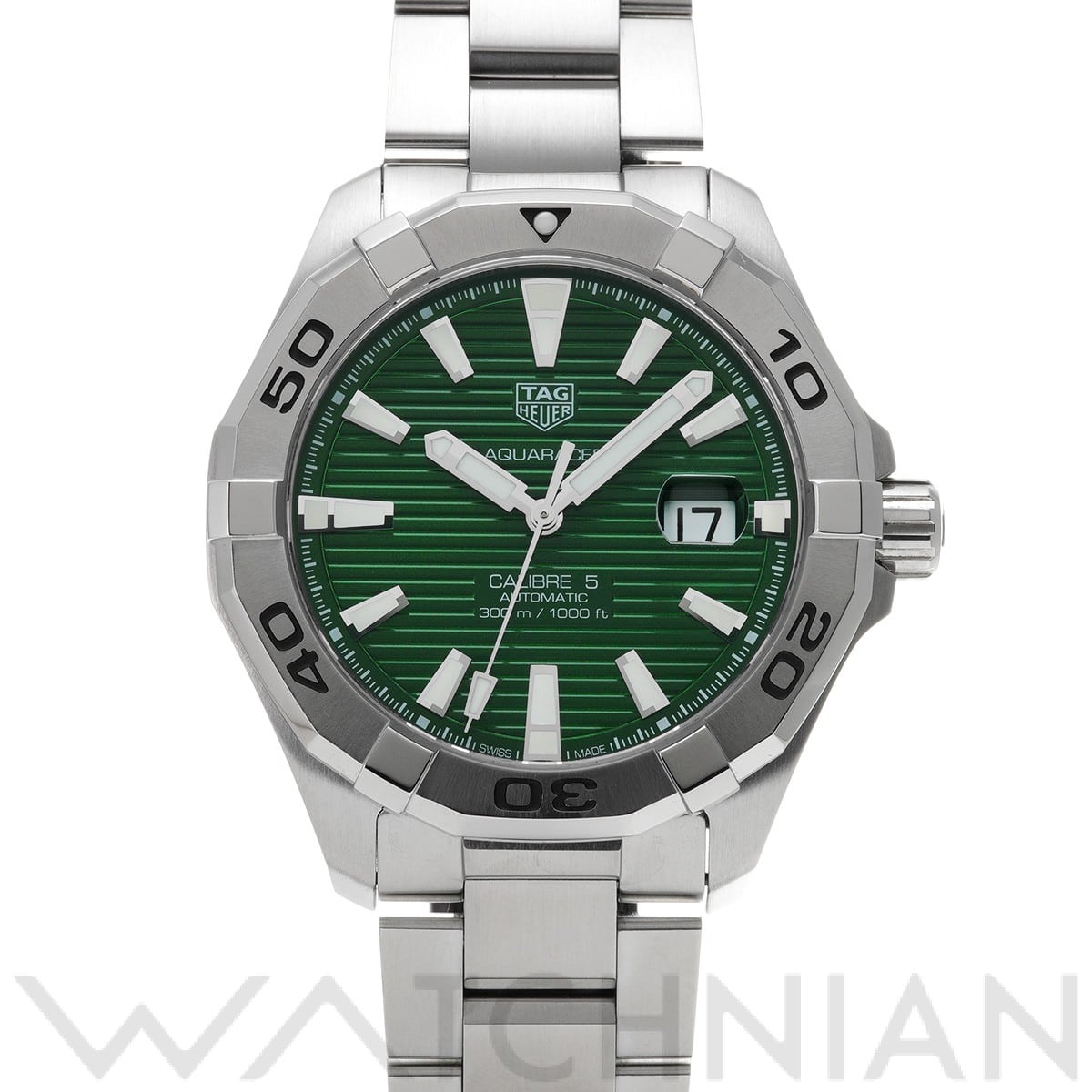 タグ ホイヤー / TAG HEUER アクアレーサー キャリバー5 WAY2015.BA0927 グリーン メンズ 時計 【中古】【wristwatch】