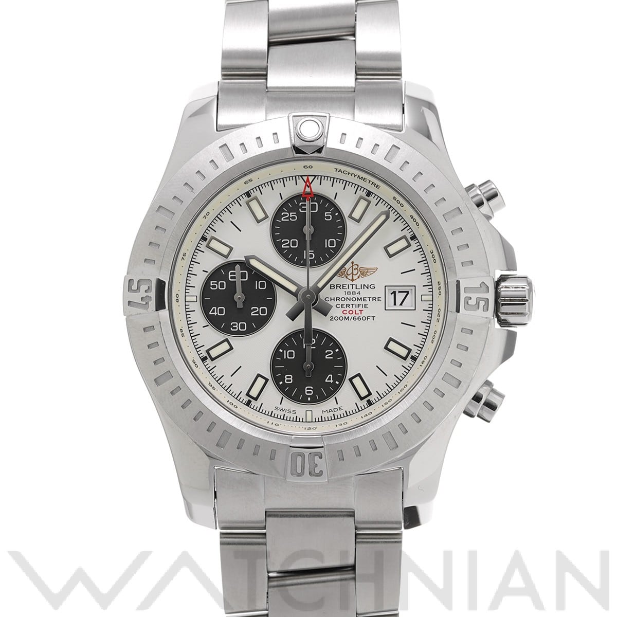 ブライトリング / BREITLING コルト クロノグラフ オートマティック A1338811/G804 シルバー/グレー メンズ 時計 【中古】【wristwatch】