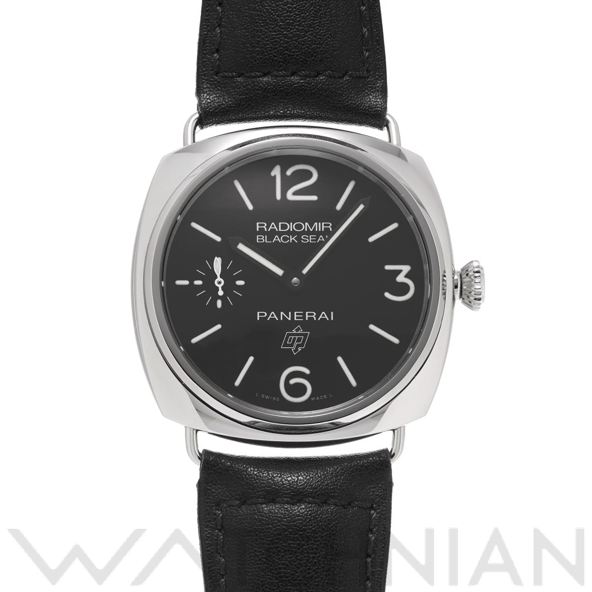 ラジオミール ブラックシール ロゴ PAM00380 R番(2015年製造) ブラック パネライ PANERAI メンズ 【中古】