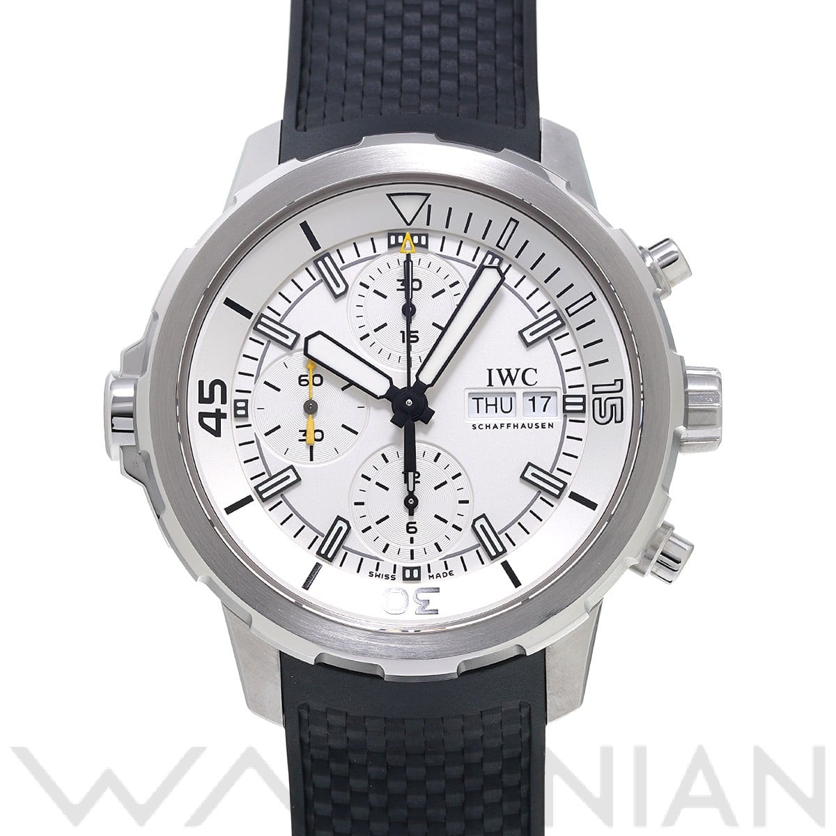 IWC アクアタイマー クロノグラフ IW376801 シルバーメッキ メンズ 時計 【中古】【wristwatch】