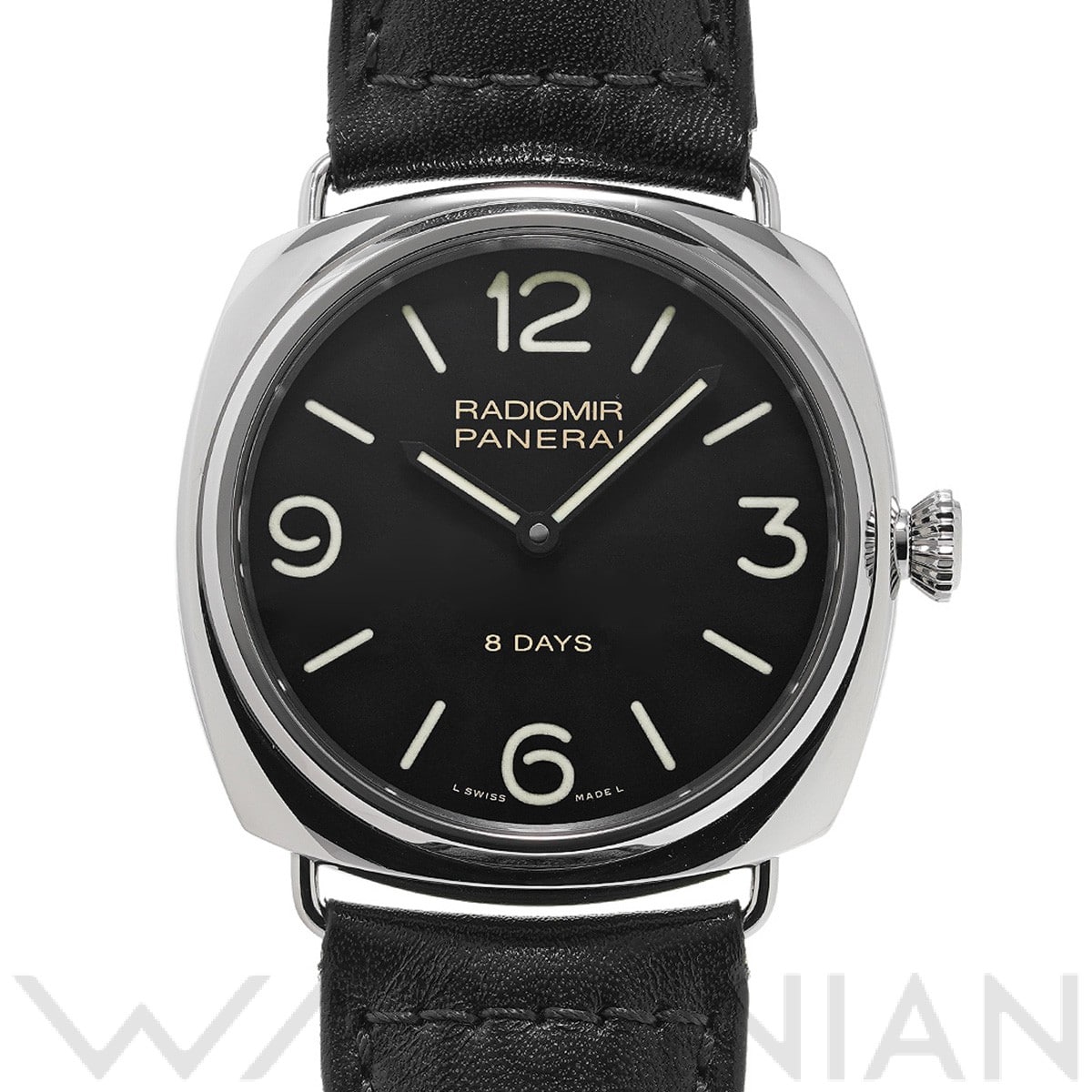 ラジオミール ベース 8デイズ アッチャイオ PAM00610 R番(2015年製造) ブラック パネライ PANERAI メンズ 【中古】