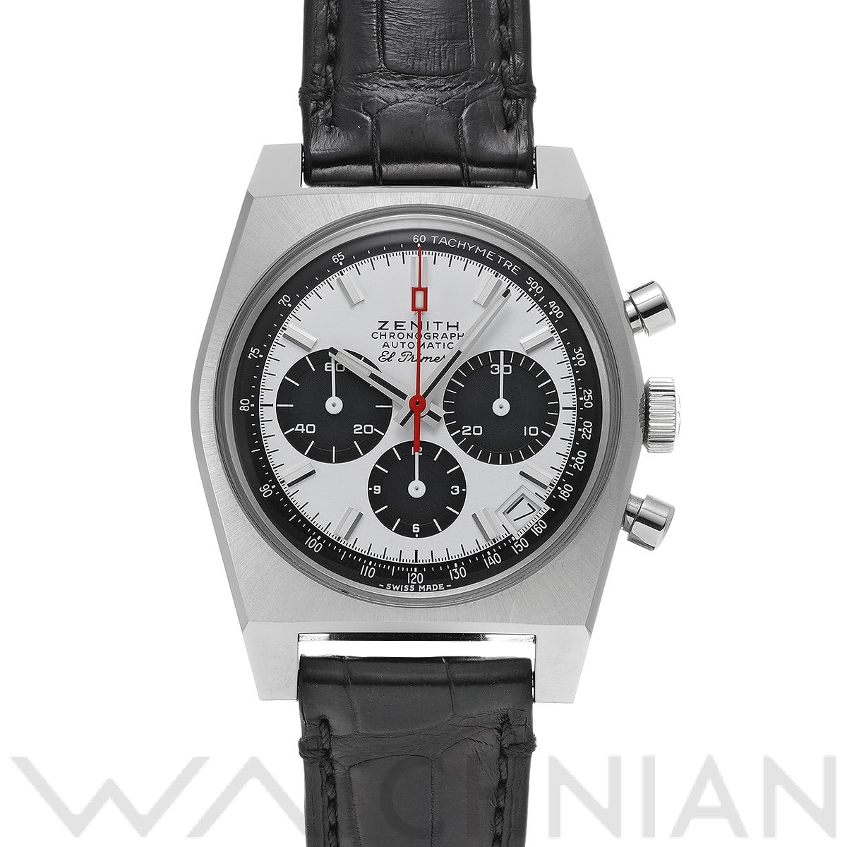 ゼニス / ZENITH クロノマスター エル・プリメロ A384 リバイバル 03.A384.400/21.C815 ホワイトラッカー/ブラック メンズ 時計 【中古】【wristwatch】