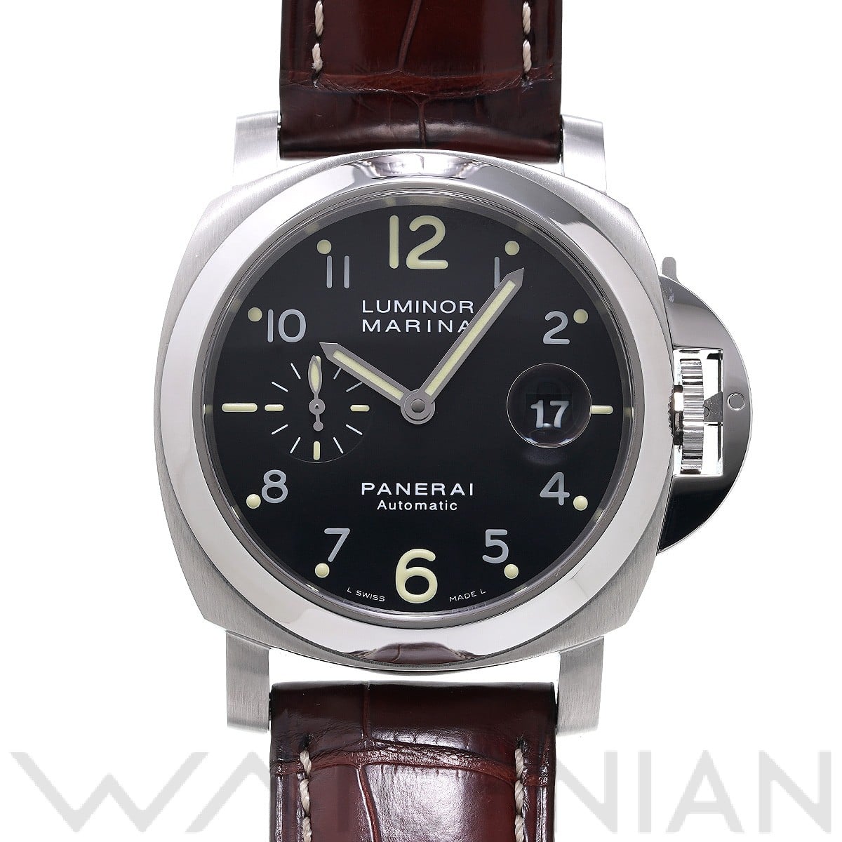 ルミノールマリーナ オートマティック PAM00104 M番(2010年製造) ブラック パネライ PANERAI メンズ 【中古】