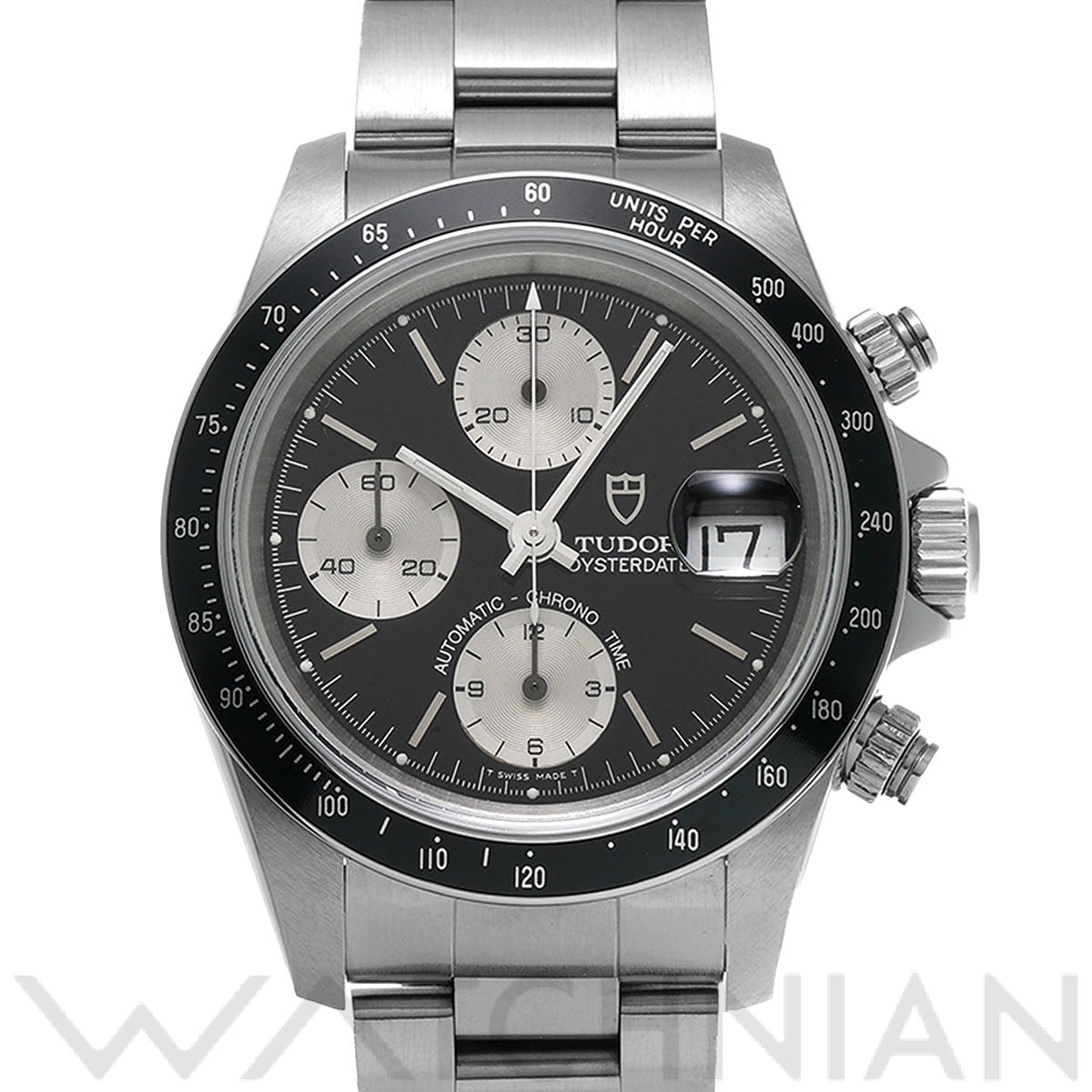 チューダー / チュードル / TUDOR クロノタイム 79260 ブラック/シルバー メンズ 時計 【中古】【wristwatch】