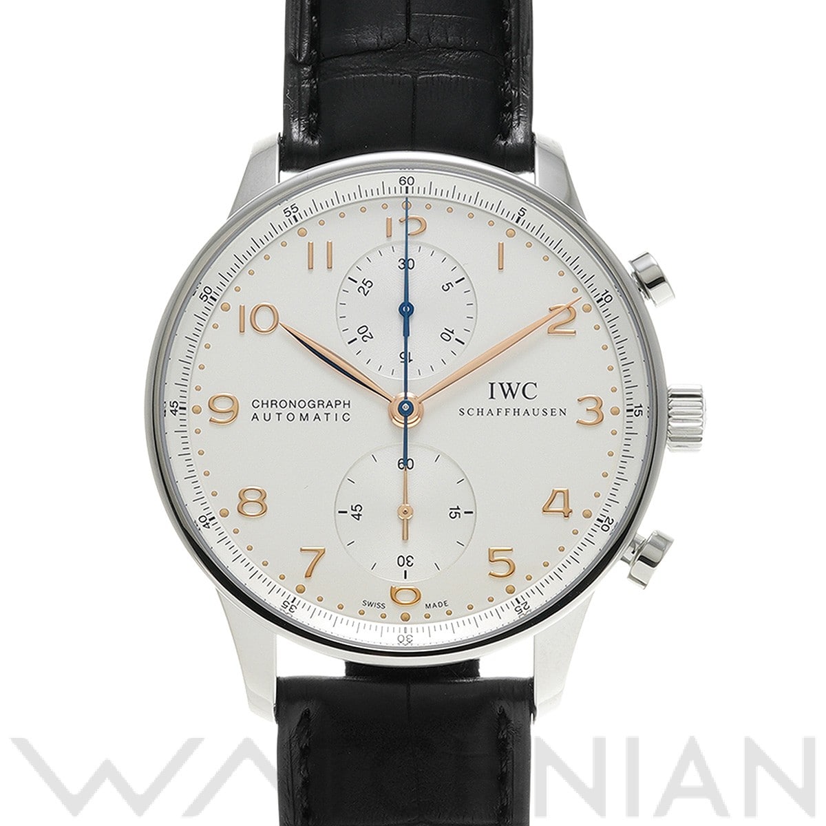 ポルトギーゼ クロノグラフ IW371445 シルバー インターナショナルウォッチカンパニー IWC メンズ 【中古】