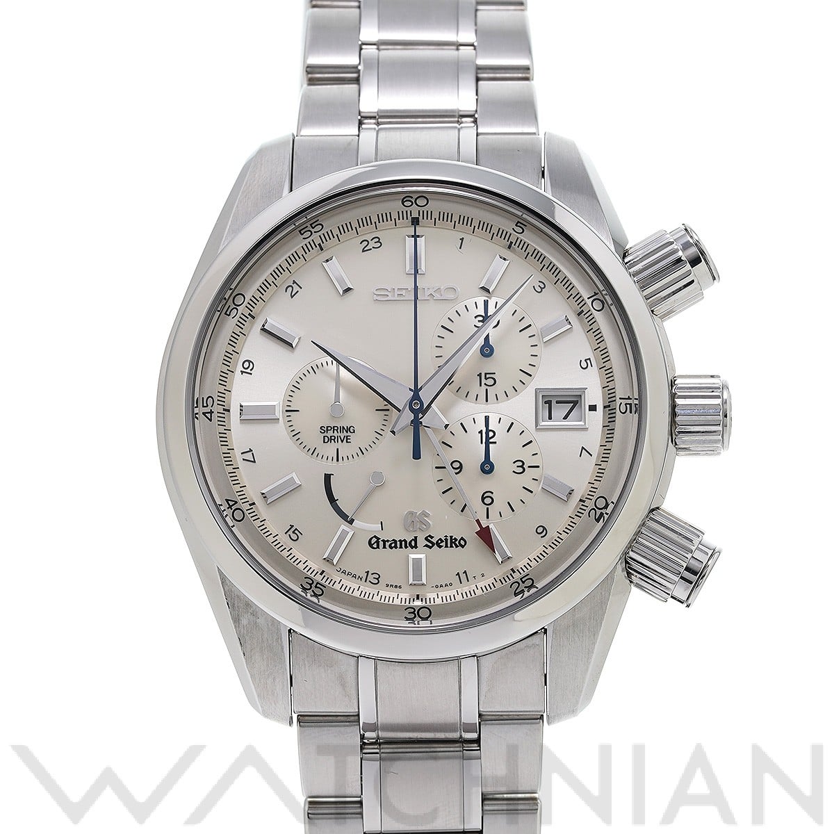 グランドセイコー / Grand Seiko スプリングドライブ クロノグラフ GMT SBGC001 シルバー メンズ 時計 【中古】【wristwatch】