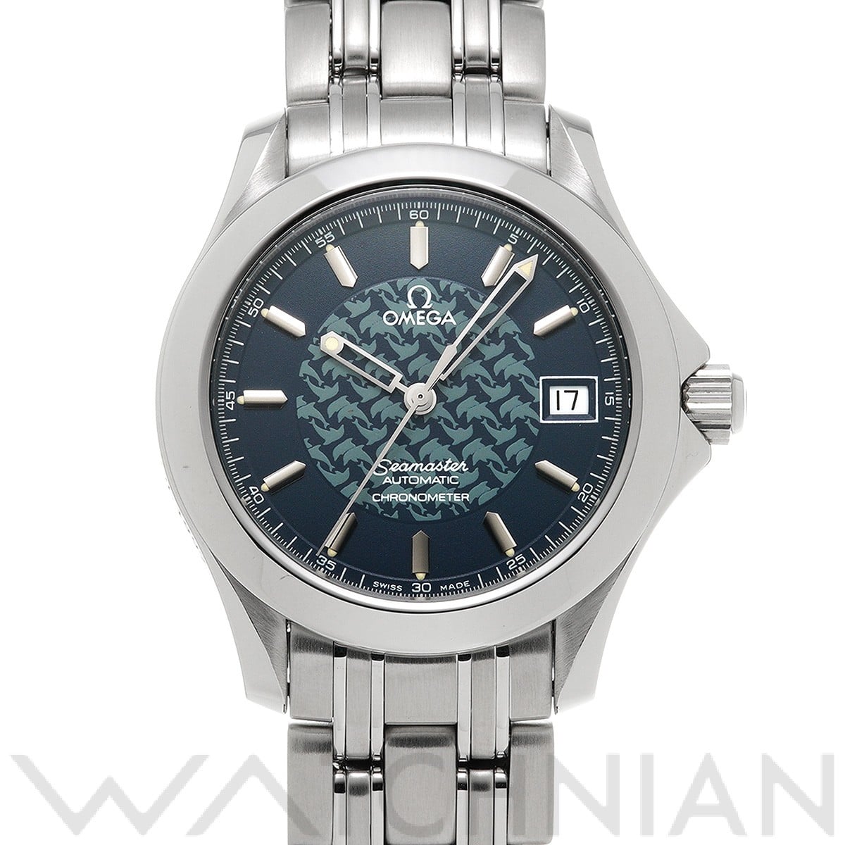 オメガ / OMEGA シーマスター 120 ジャック・マイヨール 1997 2500.80 ブルー メンズ 時計 【中古】【wristwatch】