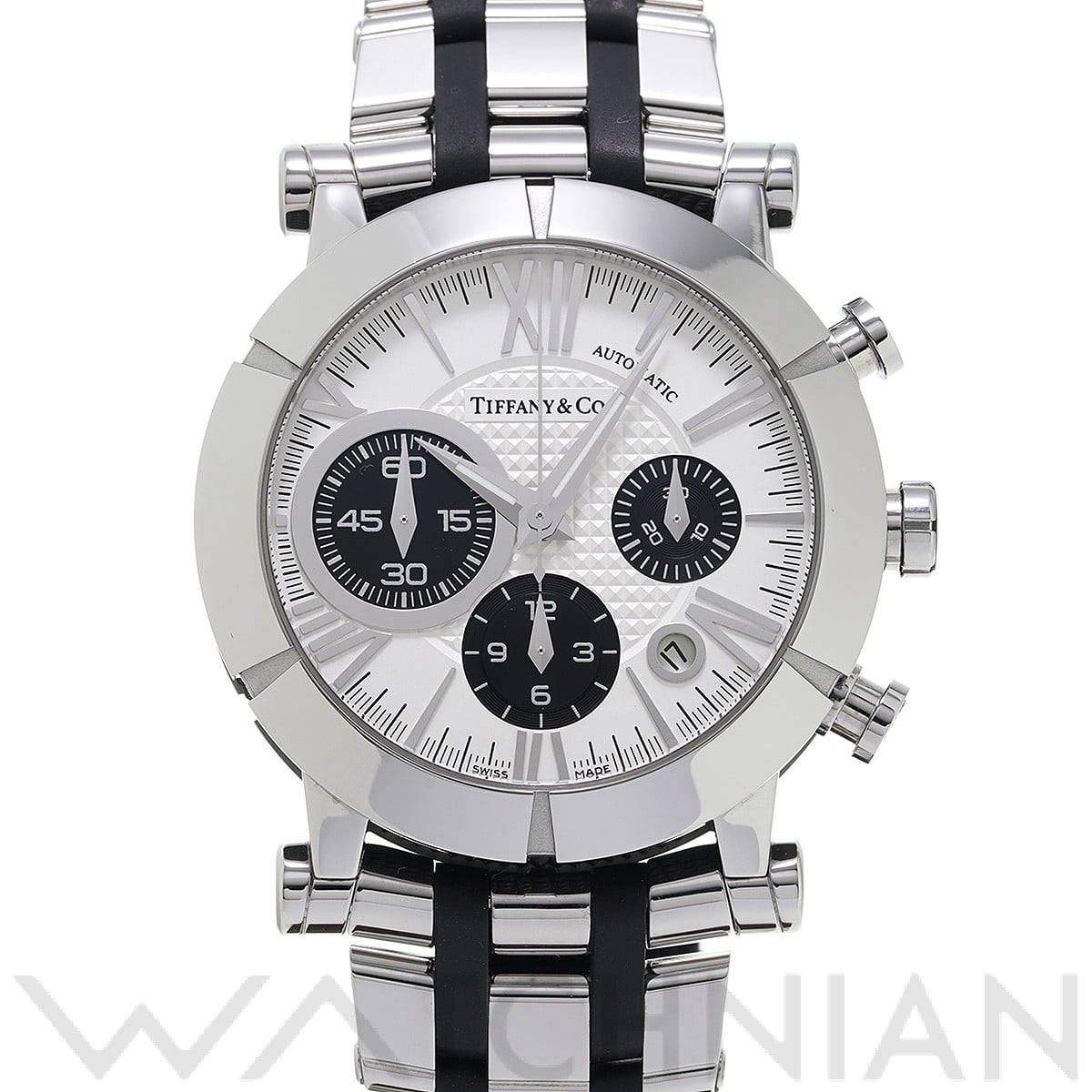 ティファニー アトラス ジェント クロノグラフ Z1000.82.12A21A00A シルバー/ブラック メンズ 時計 【中古】【wristwatch】