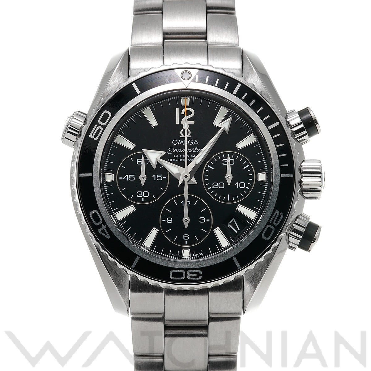 オメガ / OMEGA シーマスター プラネットオーシャン 600 コーアクシャル クロノグラフ 222.30.38.50.01.001 ブラック ユニセックス 時計 【中古】【wristwatch】