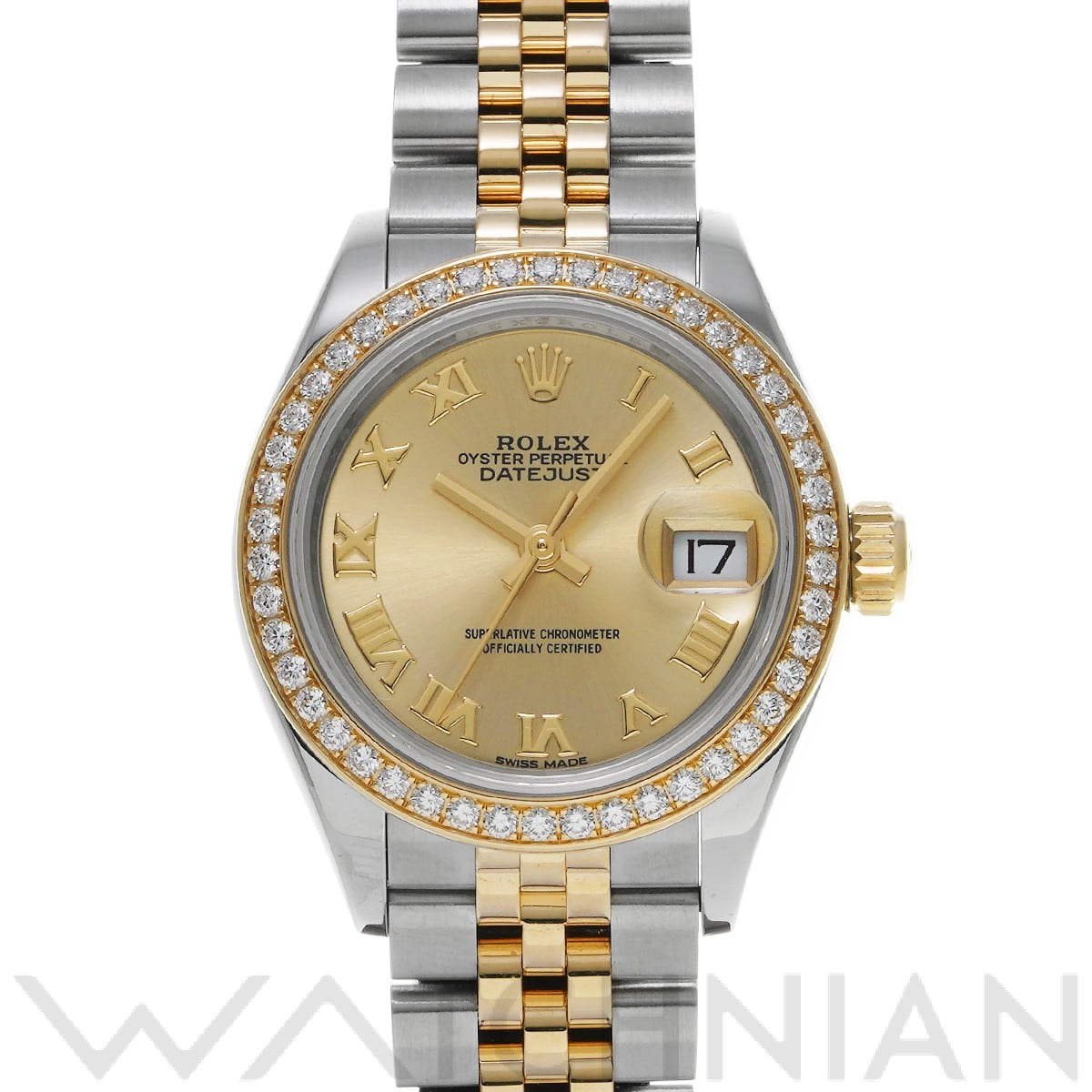 ロレックス レディ デイトジャスト 28 279383RBR シャンパン レディース 時計 【中古】【wristwatch】
