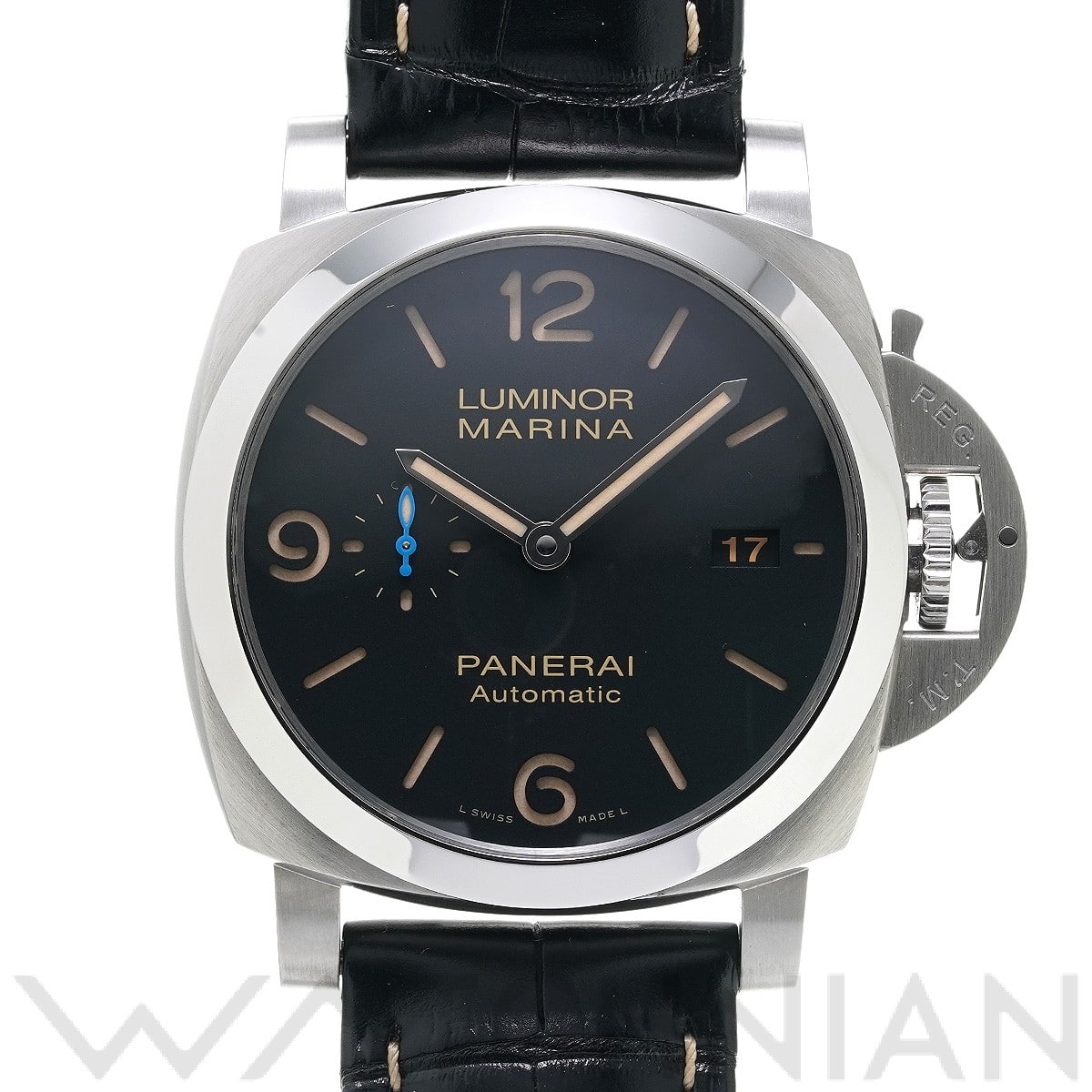 ルミノールマリーナ 1950 3デイズ アッチャイオ PAM01312 V番(2019年製造) ブラック パネライ PANERAI メンズ 【中古】