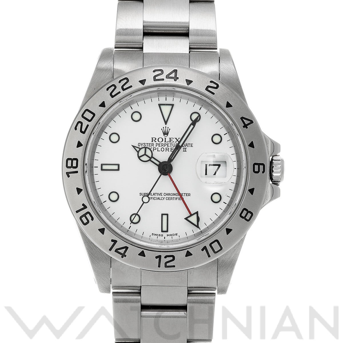 ロレックス エクスプローラーII 16570 ホワイト メンズ 時計 【中古】【wristwatch】