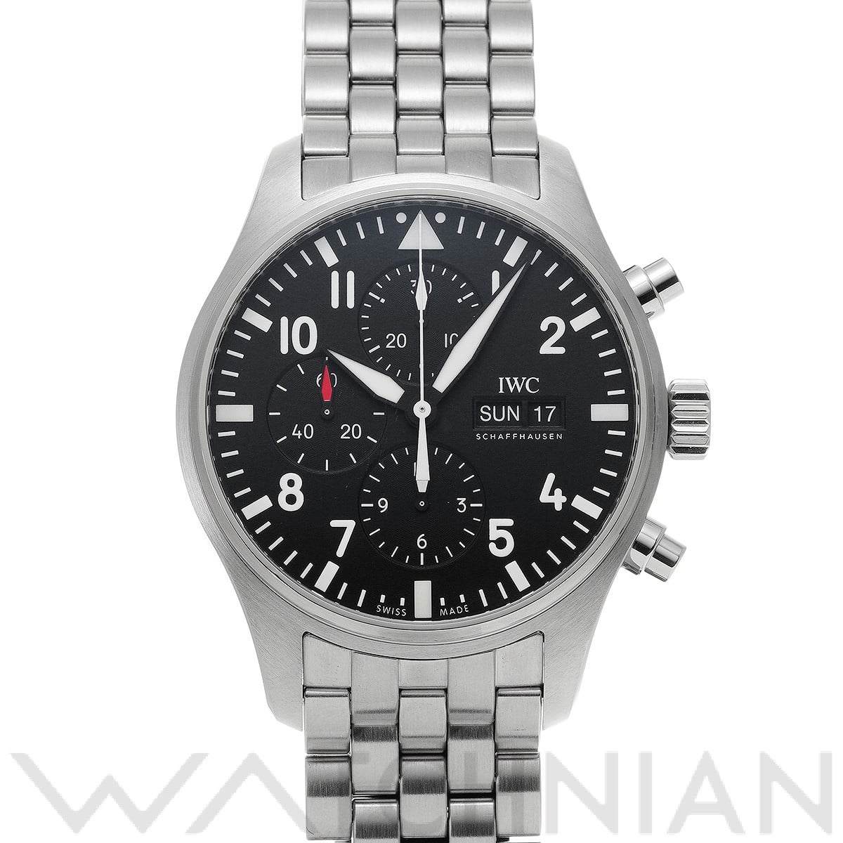 IWC パイロットウォッチ クロノグラフ IW377710 ブラック メンズ 時計 【中古】【wristwatch】