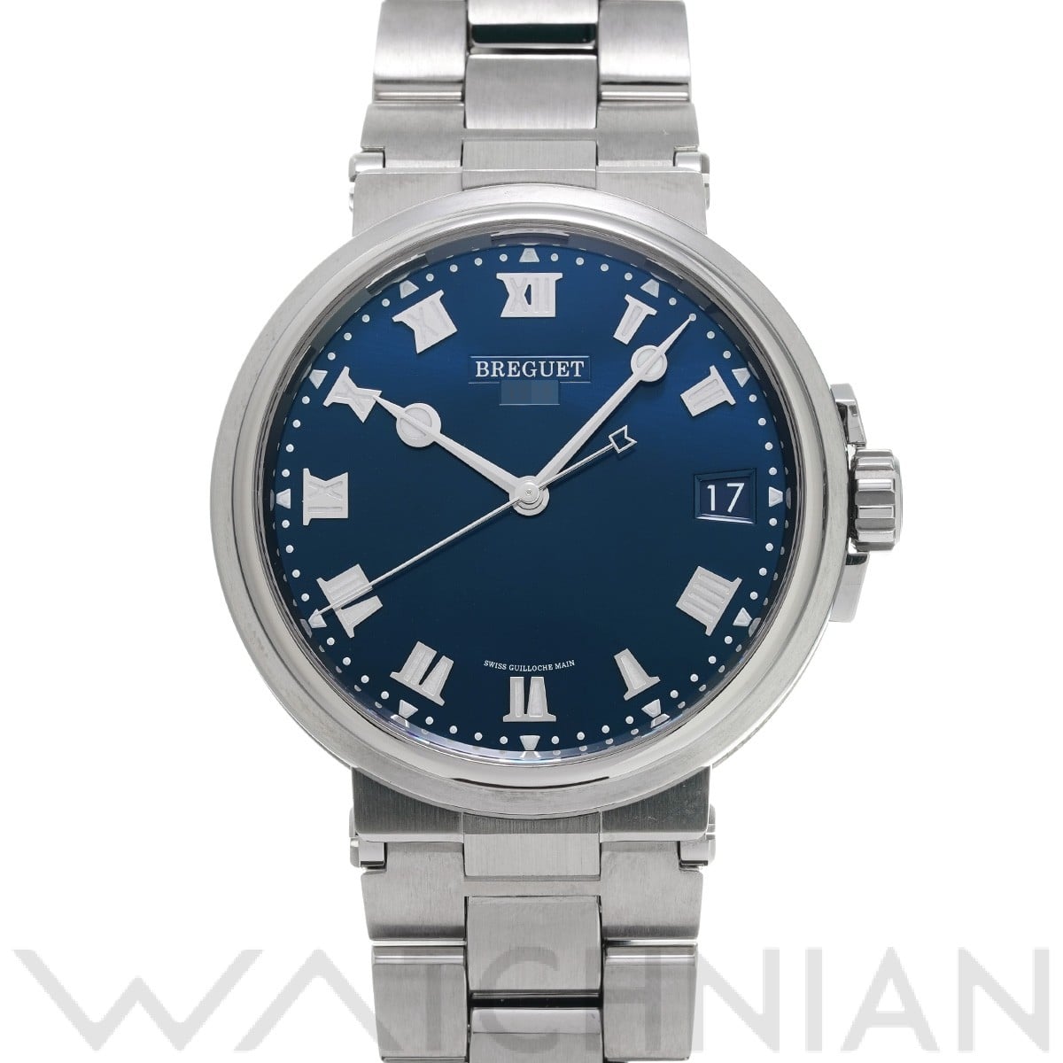ブレゲ / Breguet マリーン 5517TI/Y1/TZ0 ブルー メンズ 時計 【中古】【wristwatch】