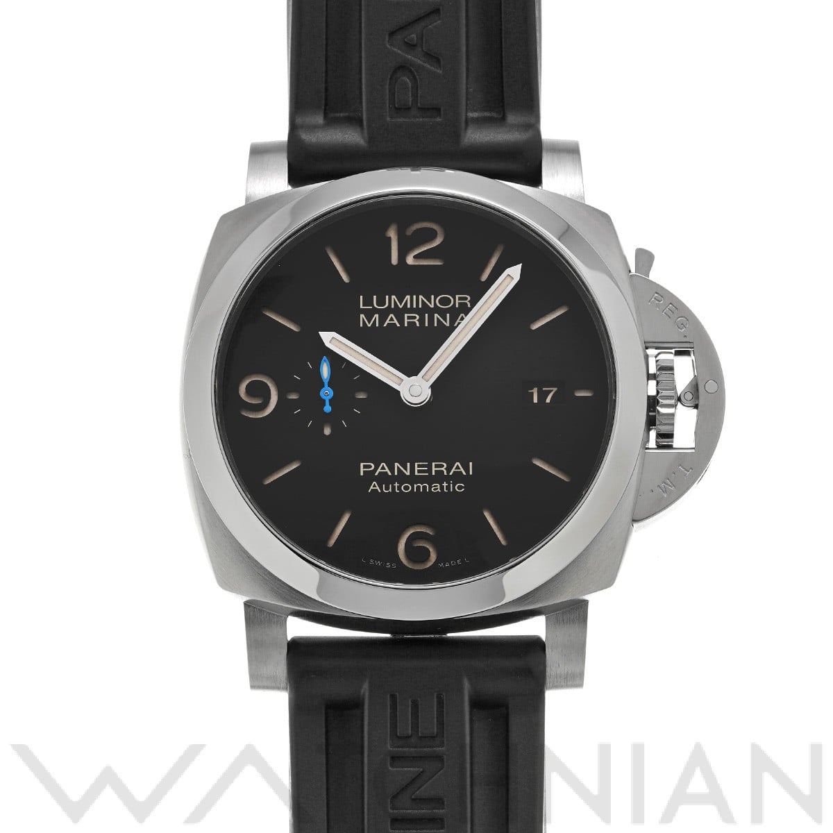 ルミノールマリーナ 1950 3デイズ アッチャイオ PAM01312 U番(2018年製造) ブラック パネライ PANERAI メンズ 【中古】