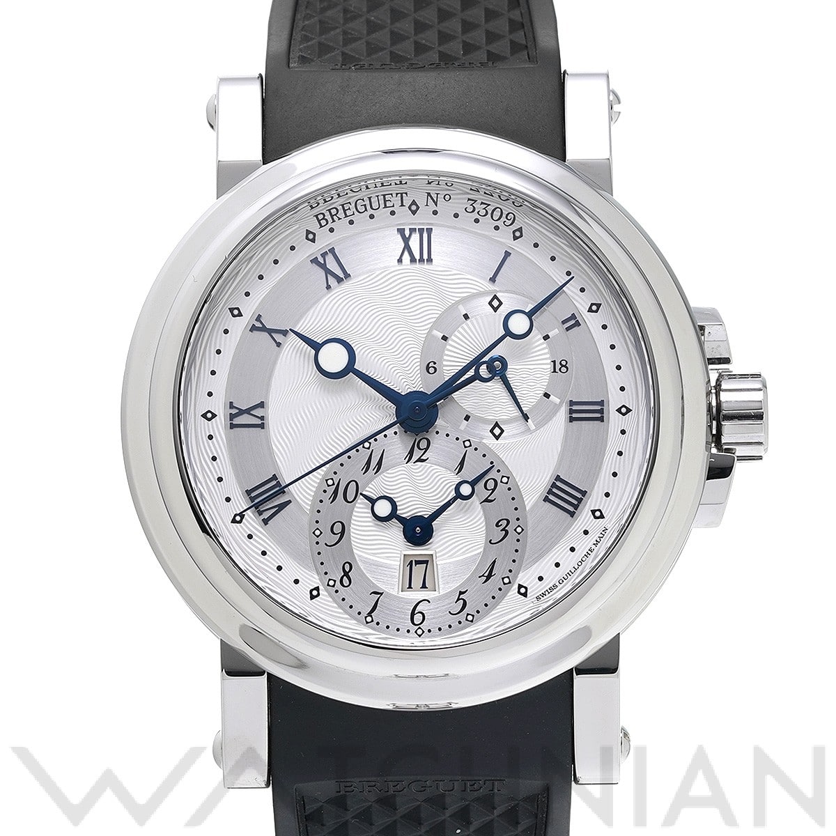 ブレゲ / Breguet マリーン GMT 5857ST/12/5ZU シルバー メンズ 時計 【中古】【wristwatch】