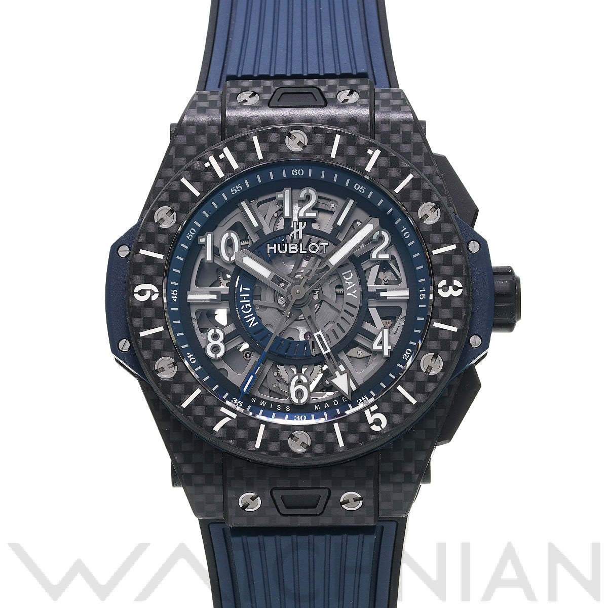 ウブロ ビッグバン ウニコ カーボン GMT 471.QX.7127.RX スケルトン メンズ 時計 【中古】【wristwatch】