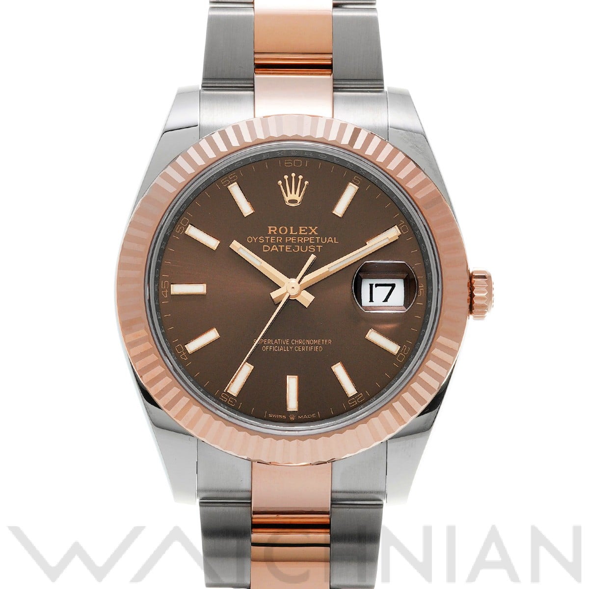 ロレックス デイトジャスト 41 126331 チョコレート メンズ 時計 【未使用】【wristwatch】