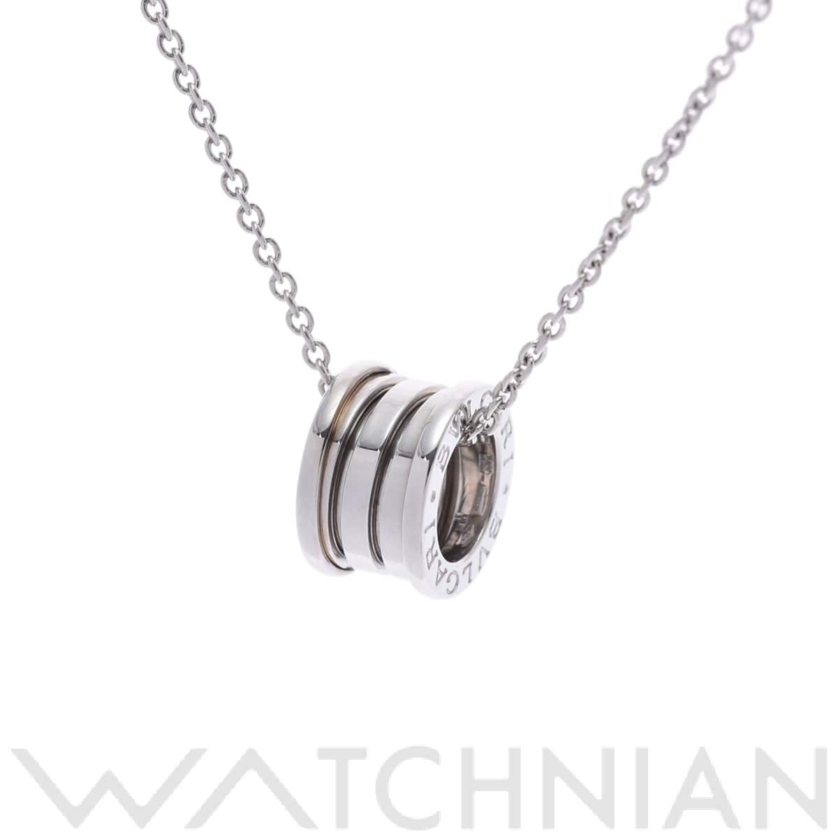 ブルガリ B-ZERO1 ネックレス シルバー K18ホワイトゴールド WG レディース ジュエリー 【中古】【jewelry】