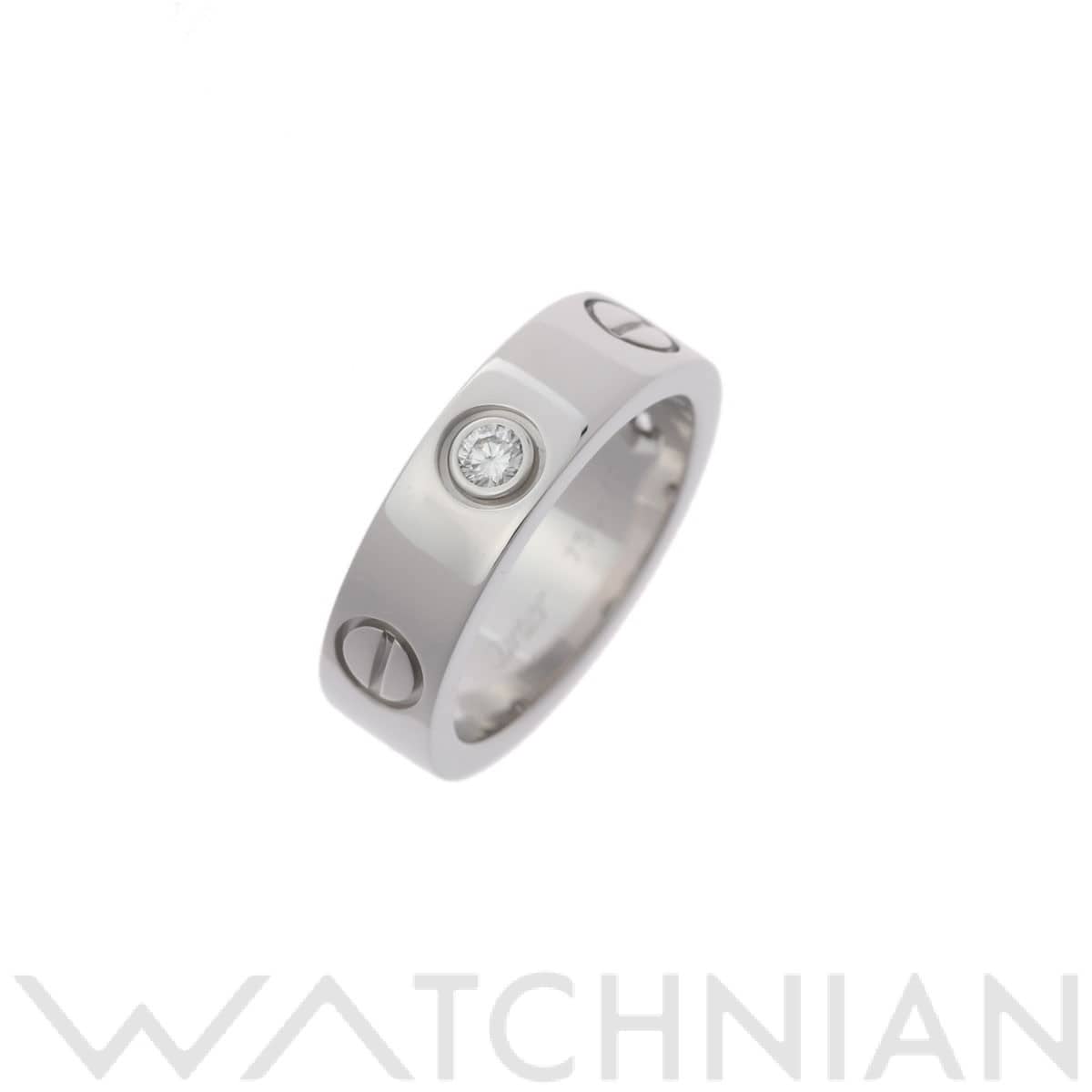 カルティエ ラブリング 3PD #49 シルバー K18ホワイトゴールド WG レディース ジュエリー 【中古】【jewelry】