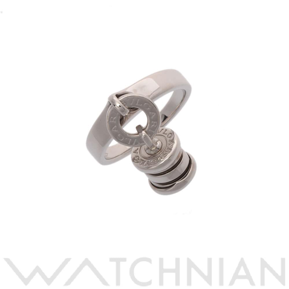 ブルガリ B.ZERO1 エレメントリング 1Pダイヤ シルバー K18ホワイトゴールド WG レディース ジュエリー 【中古】【jewelry】