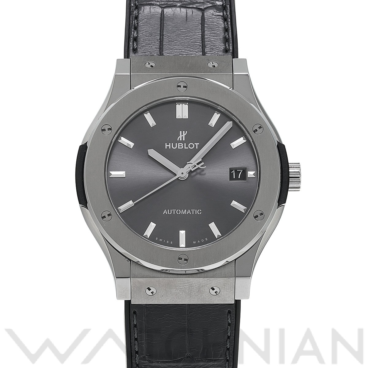 クラシックフュージョン チタニウム レーシンググレー 511.NX.7071.LR グレー ウブロ HUBLOT メンズ 【中古】