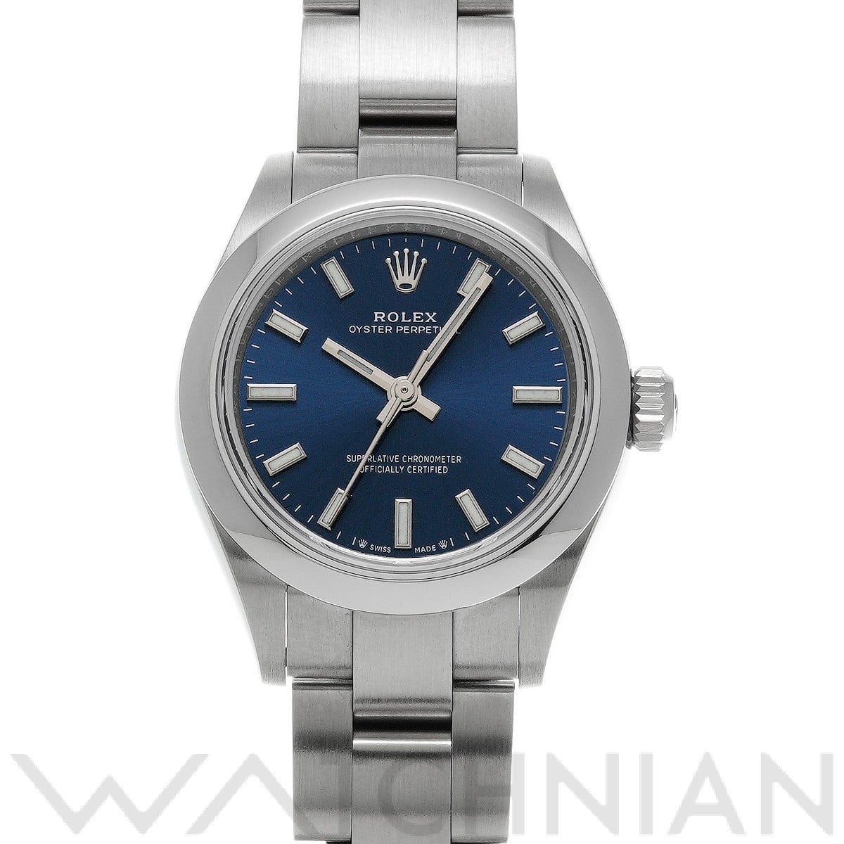 ロレックス オイスターパーペチュアル 28 276200 ブライトブルー レディース 時計 【中古】【wristwatch】