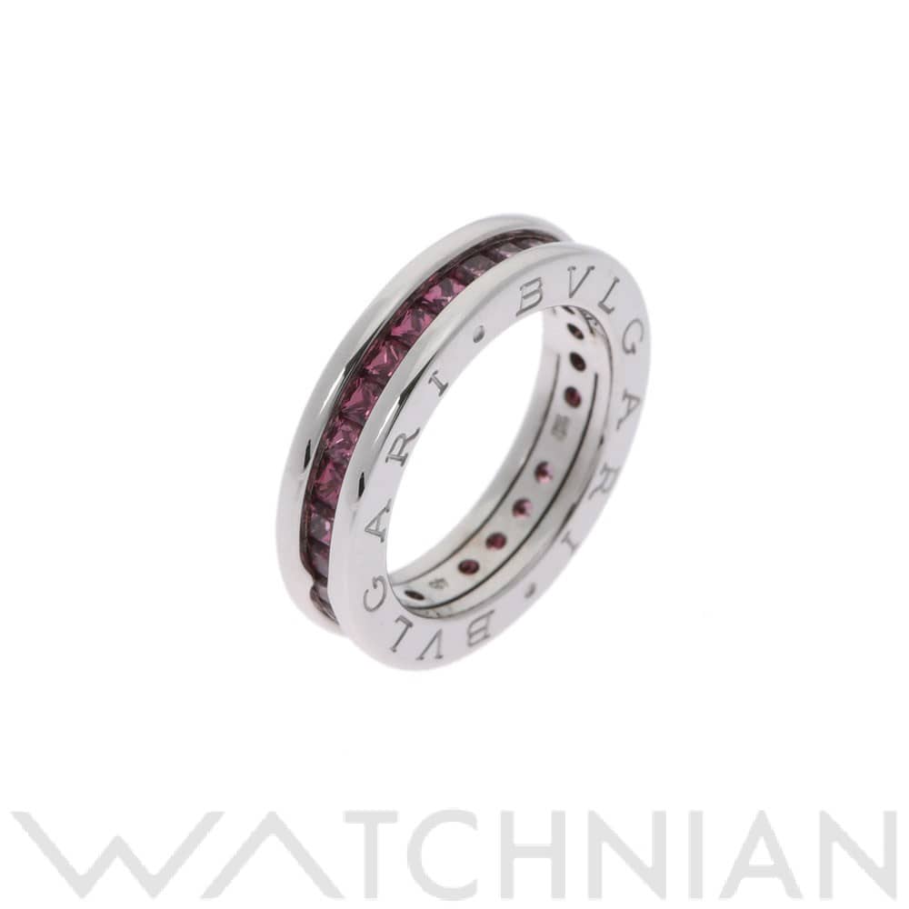 ブルガリ B.ZERO1 ナローリング #48 シルバー K18ホワイトゴールド WG レディース ジュエリー 【中古】【jewelry】